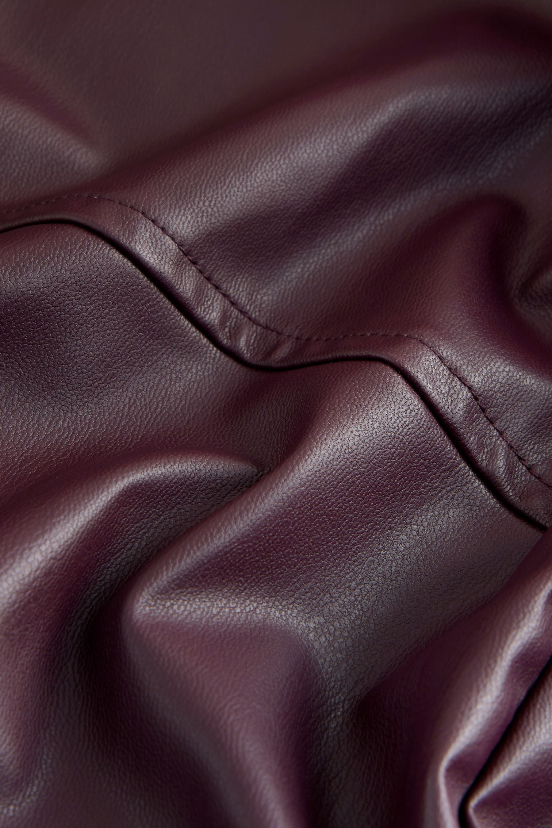 Next Langarmhemd Langärmelige Bluse aus Kunstleder (1-tlg) günstig online kaufen