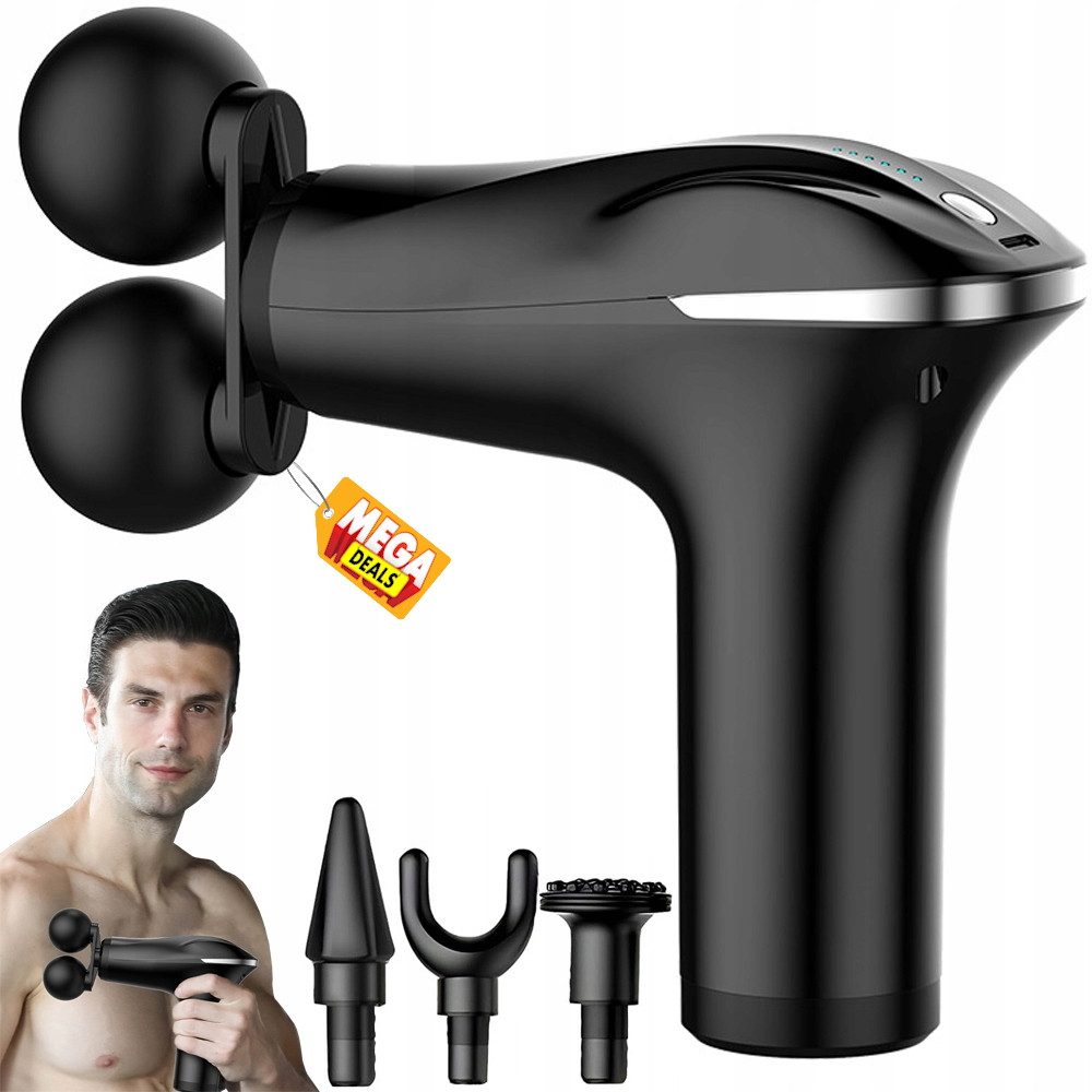 Massagepistole Körpermassagepistole Rückenmassagepistole Massagegerät Massage Tragbar