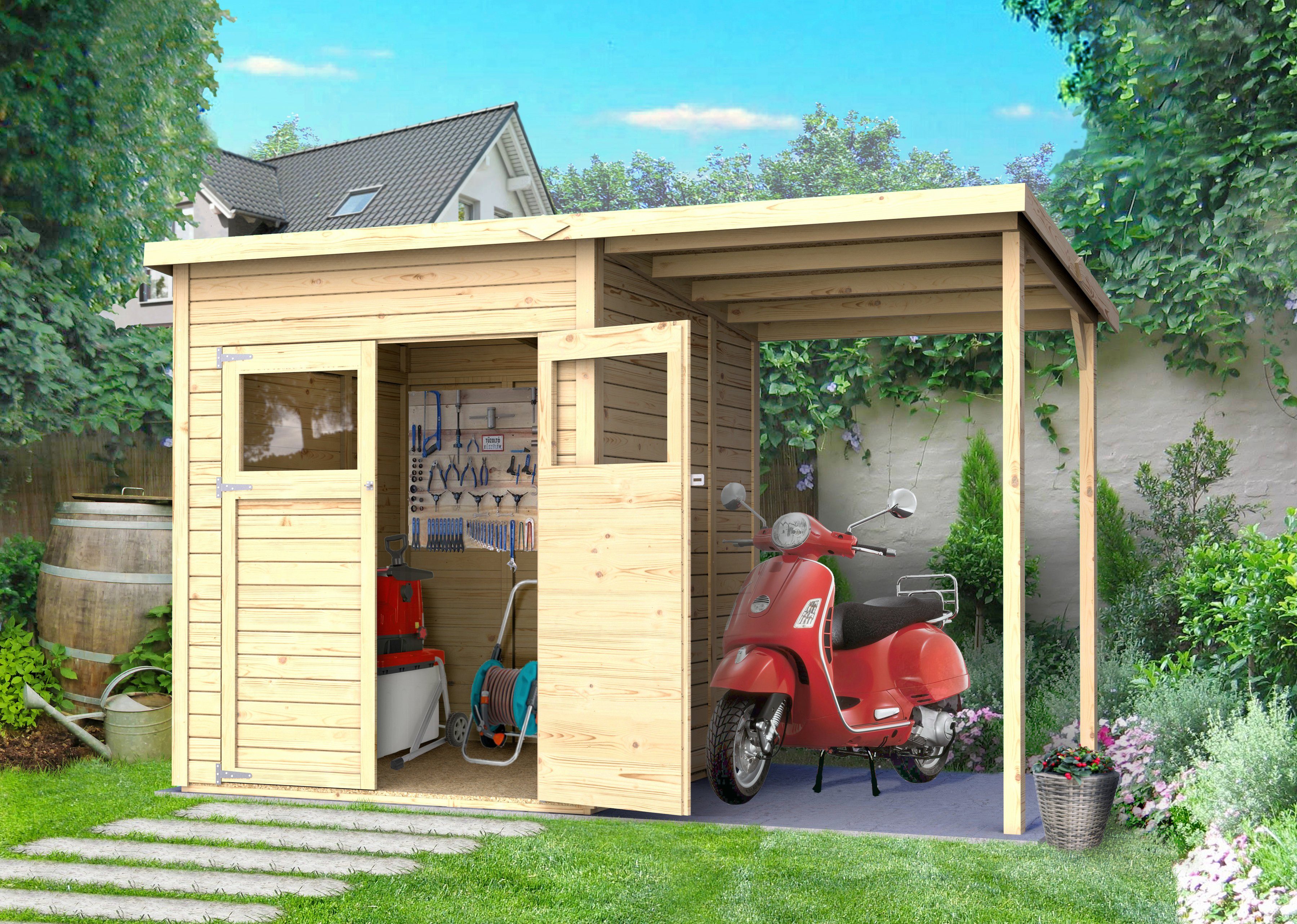 Konifera Gartenhaus Amrum 2 Bxt 340x199 Cm Set Online Kaufen Otto