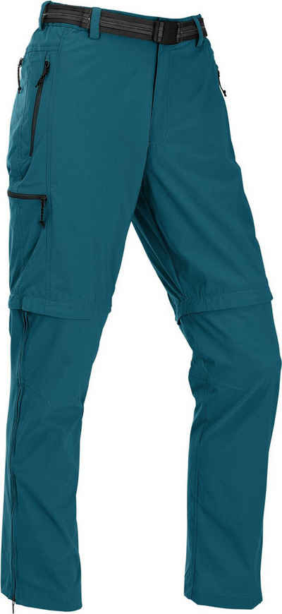 Maul Sport® Outdoorhose Quebec - T-Zipp off Hose elas PETROL BLUE