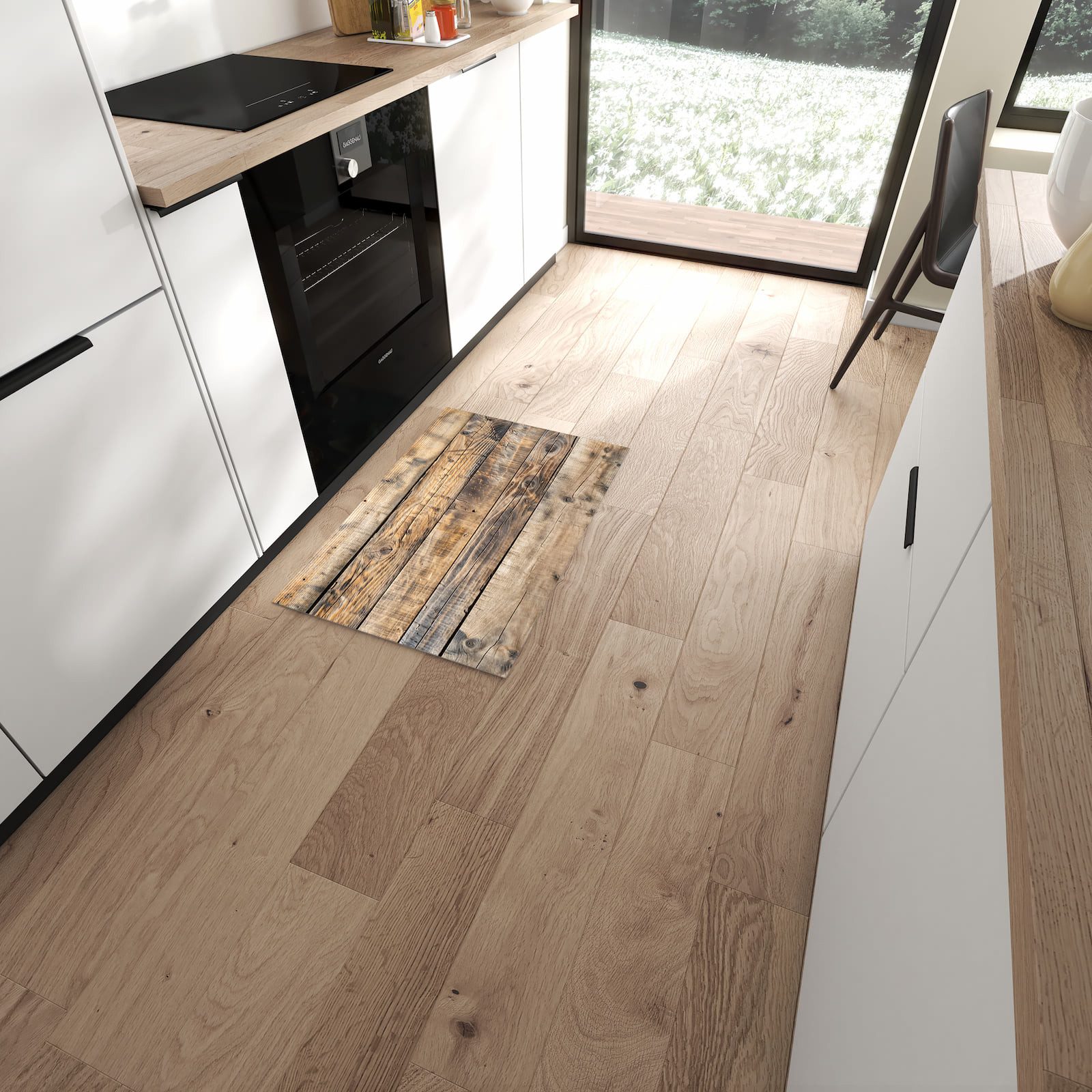 Primedeco Teppich Küchenteppich Sanfte Holzmaserung PVC günstig online kaufen