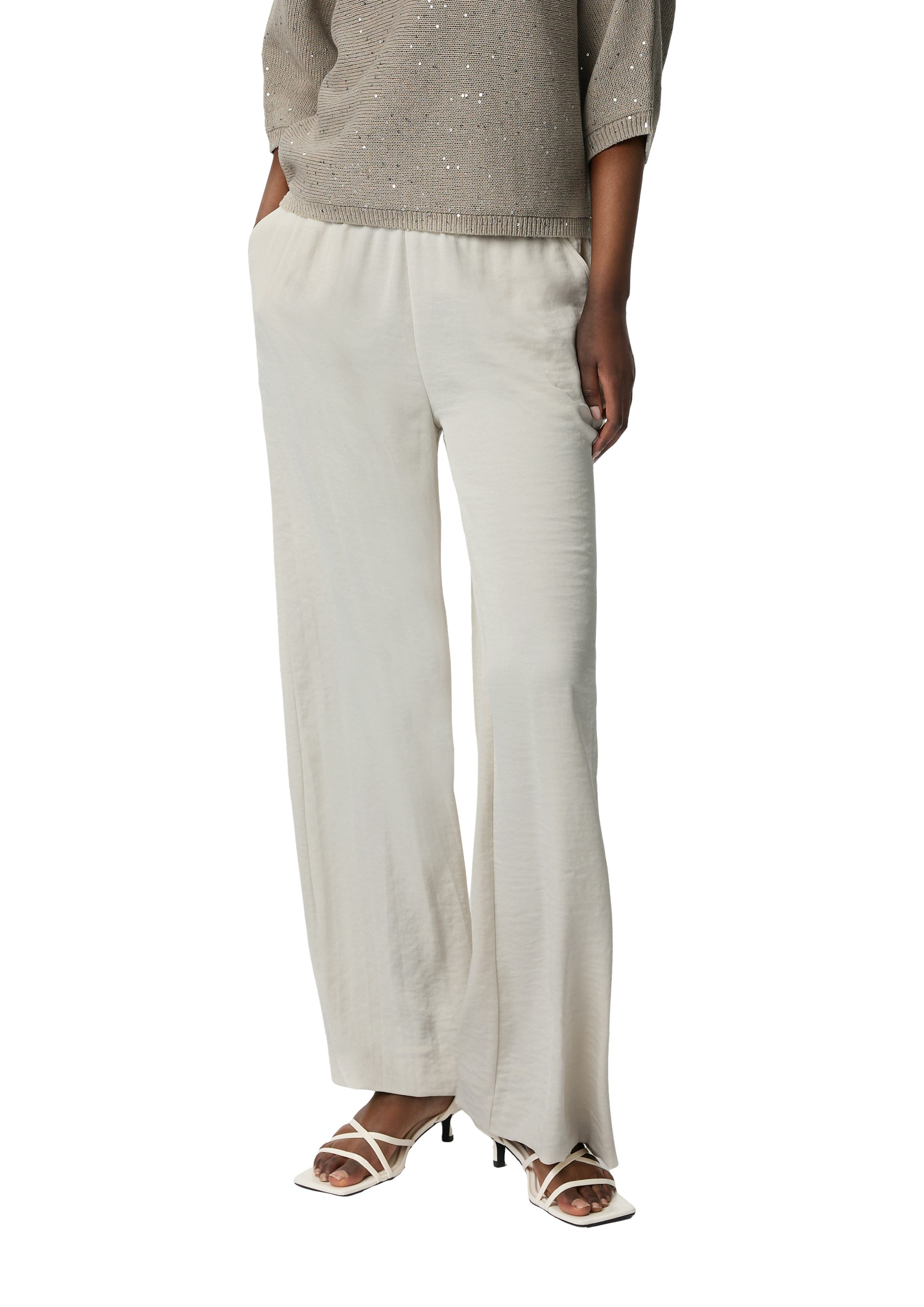 Comma Stoffhose Wide Leg und eleatischem günstig online kaufen