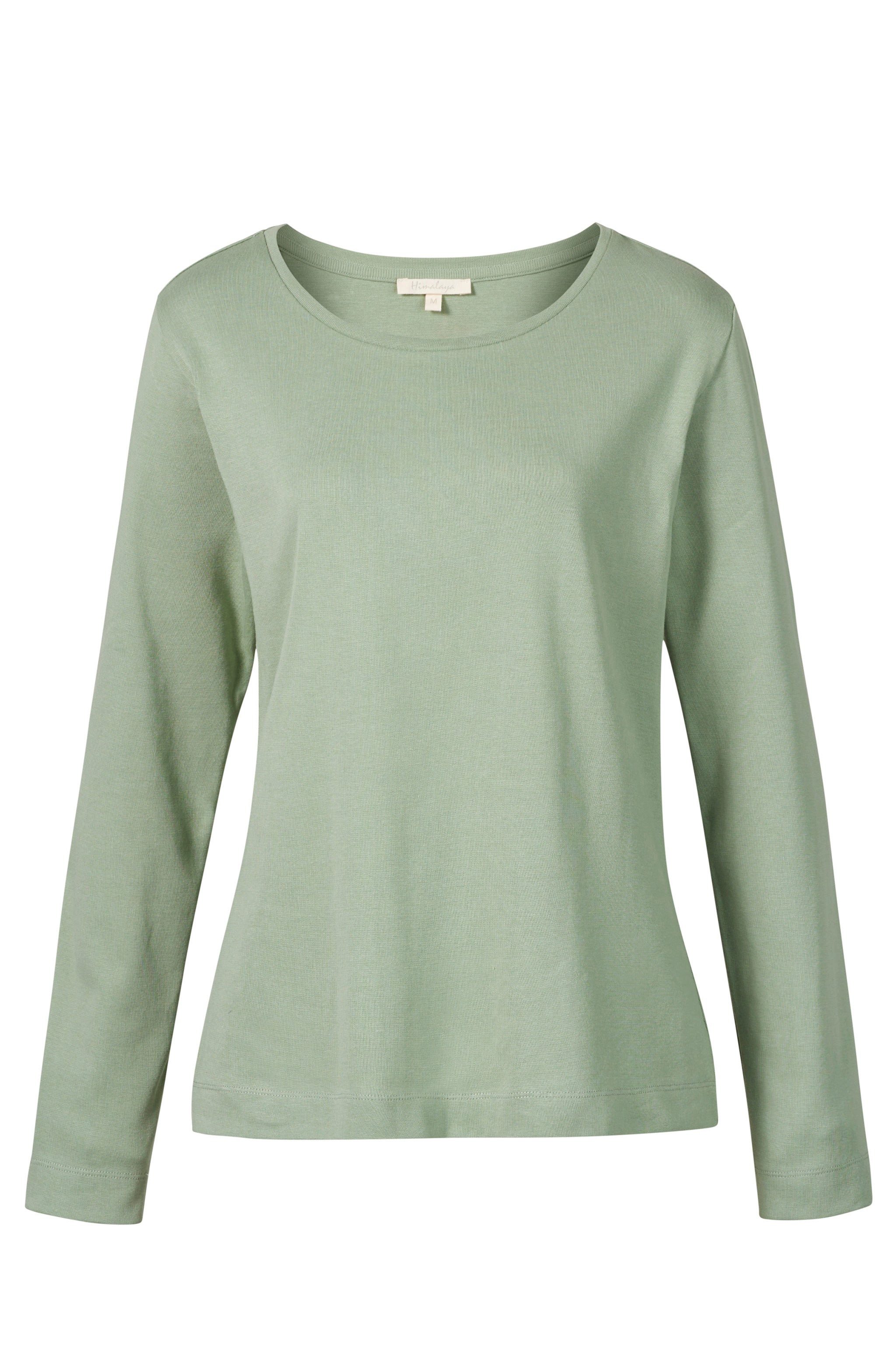 Himalaya Clothing Langarmshirt Basic Damen Shirt langarm "Alma" aus Feinrip günstig online kaufen