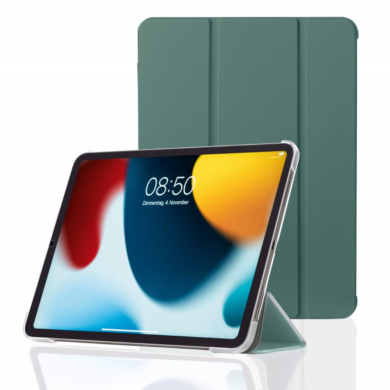Hama Tablet-Hülle Smart Case Tasche Fold Clear Cover Hülle Grün, Standfunktion Magnet-Verschluss für Apple iPad mini 6 2021 8,3"