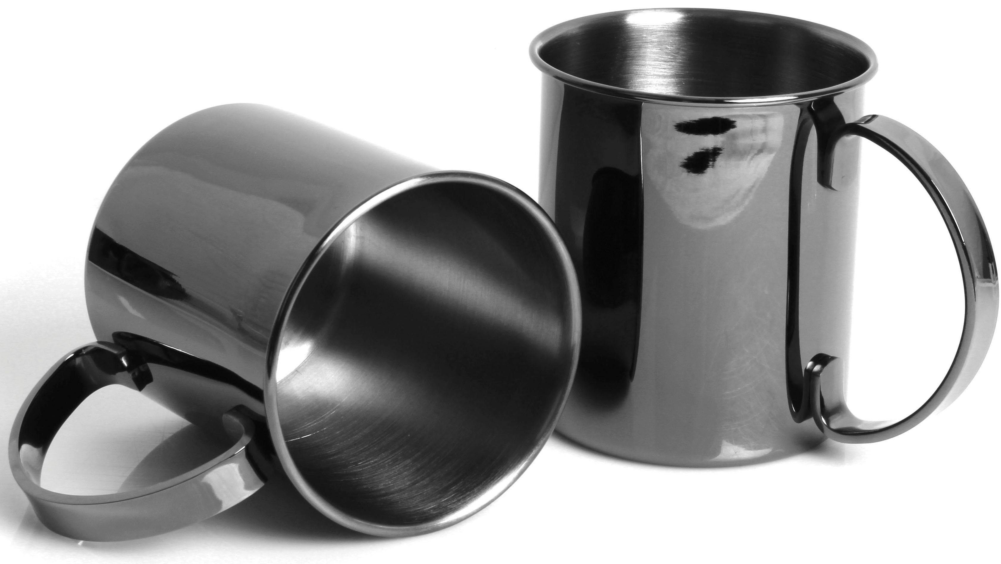 ECHTWERK Скло-Set, Edelstahl, Outdoor Becher, Camping Tassen, Geschenkset, bruchsicher, 1000 ml