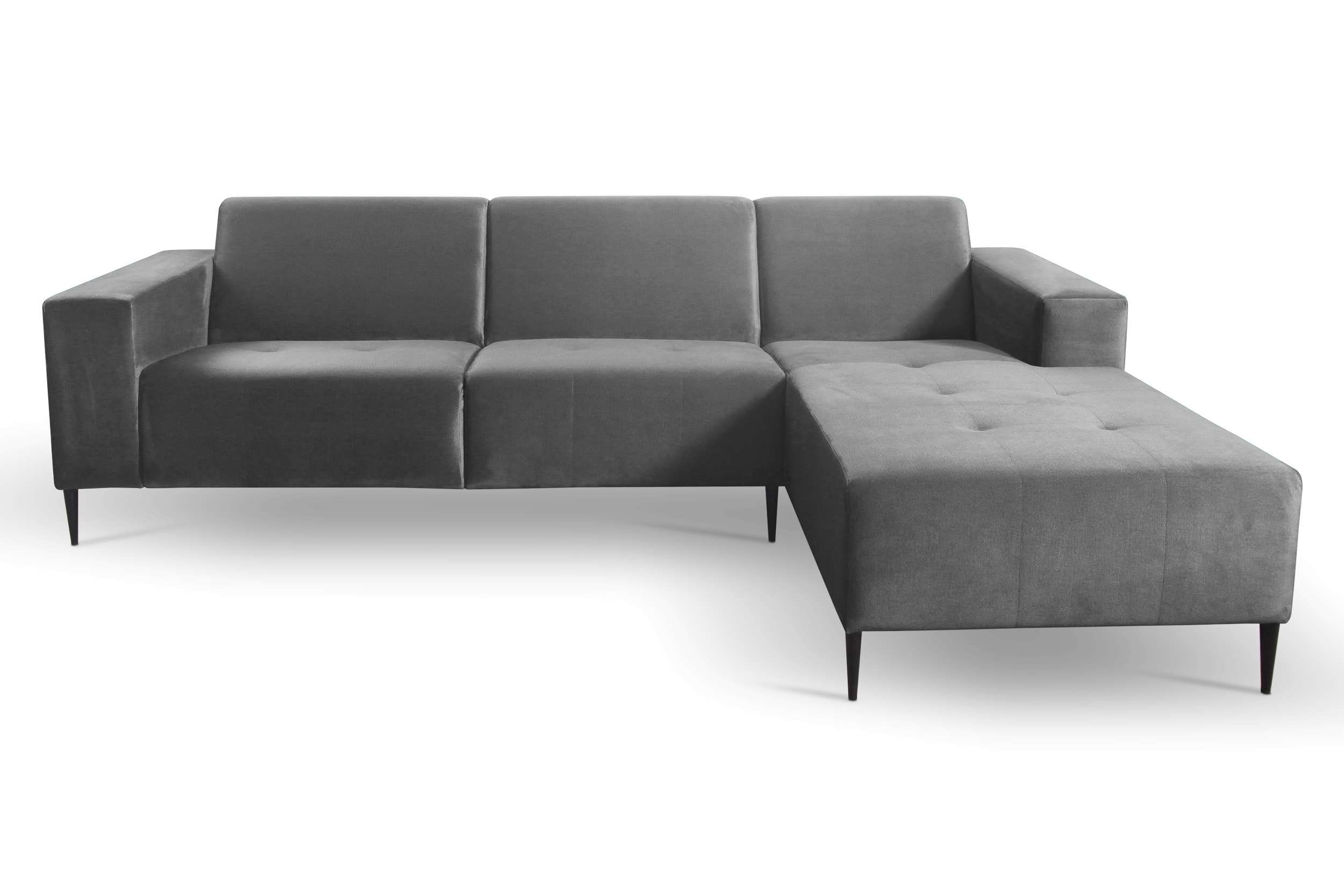 Mira, made oder Delphingrau Stylefy Sitzkomfort, im Relaxfunktion, rechts Europa Ecksofa Design, Raum links L-Form, in frei stellbar, Modern mane Eckcouch, bestellbar, mit