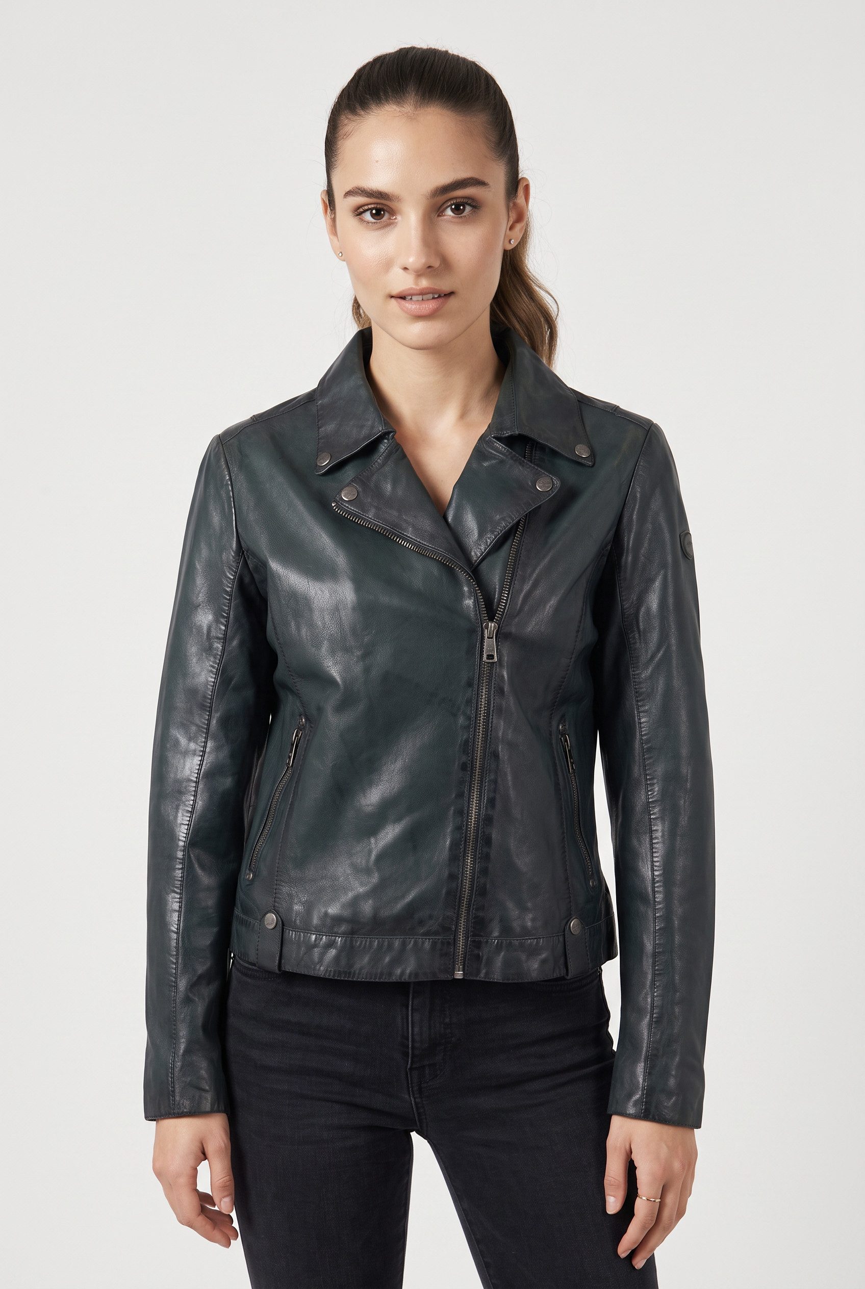 Mauritius Lederjacke MWFarah mit Reverskragen