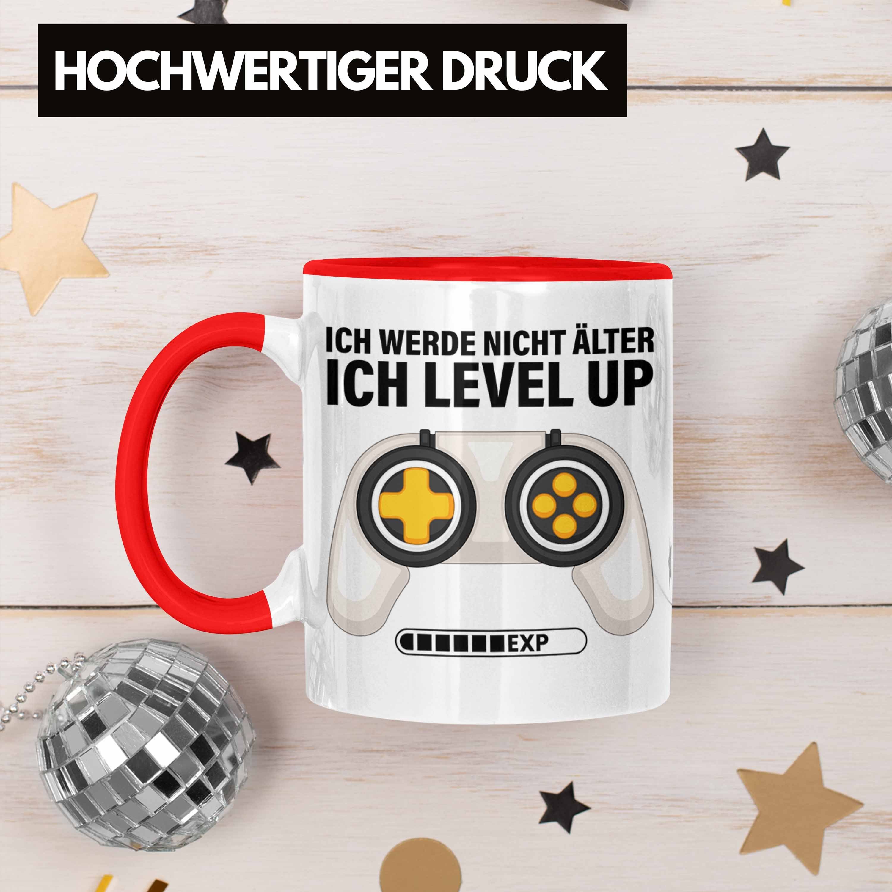 Trendation Tasse - Werde Älter Gamer Ich Rot Nicht Tasse Geburtstag Geburtstagsgeschenk für Up Level Zocker Gaming Geschenk Ich Trendation Geschenkidee