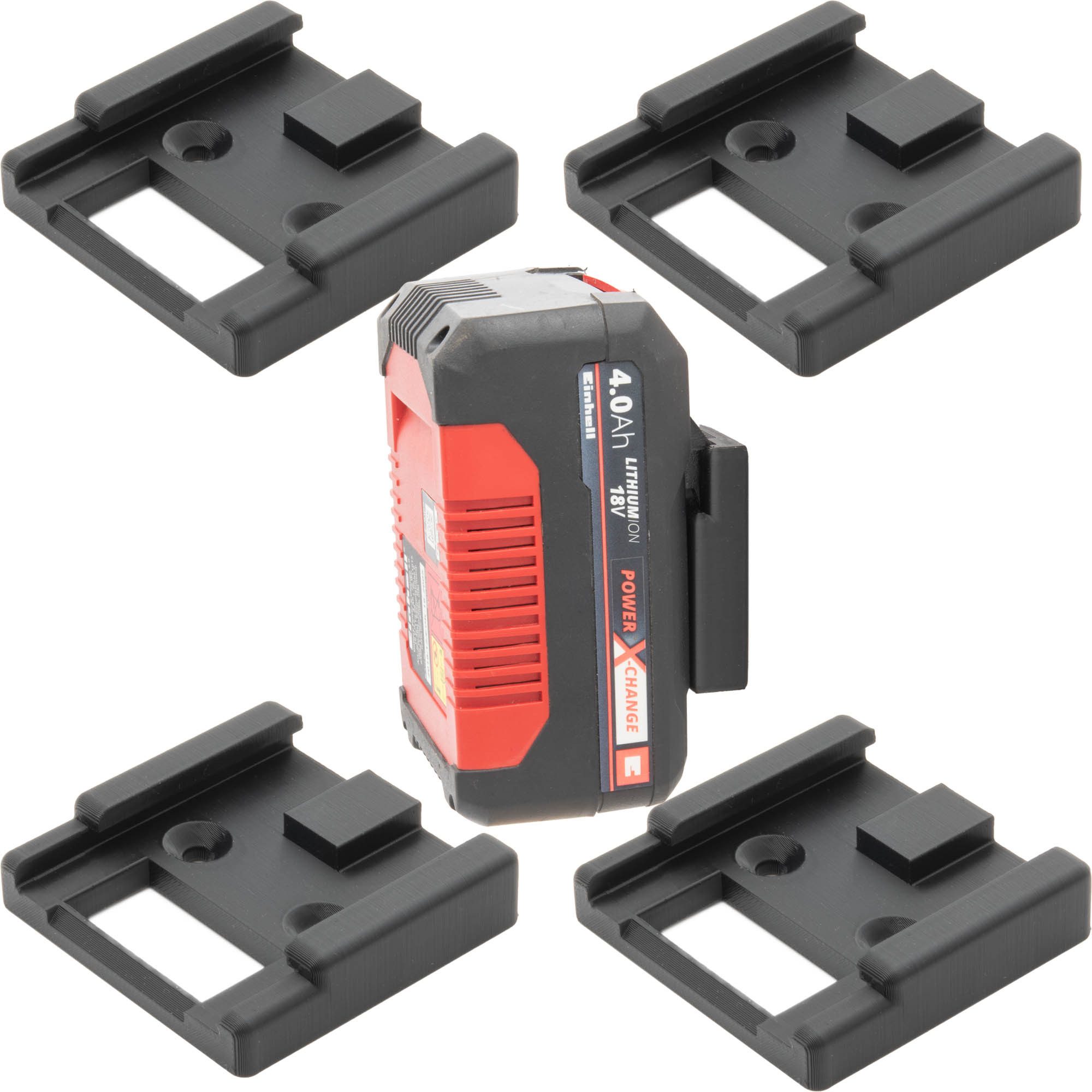 TSB Werk Werkzeughalter Akku Halter für Einhell Power-X-Charge Akkus, 4-tlg günstig online kaufen