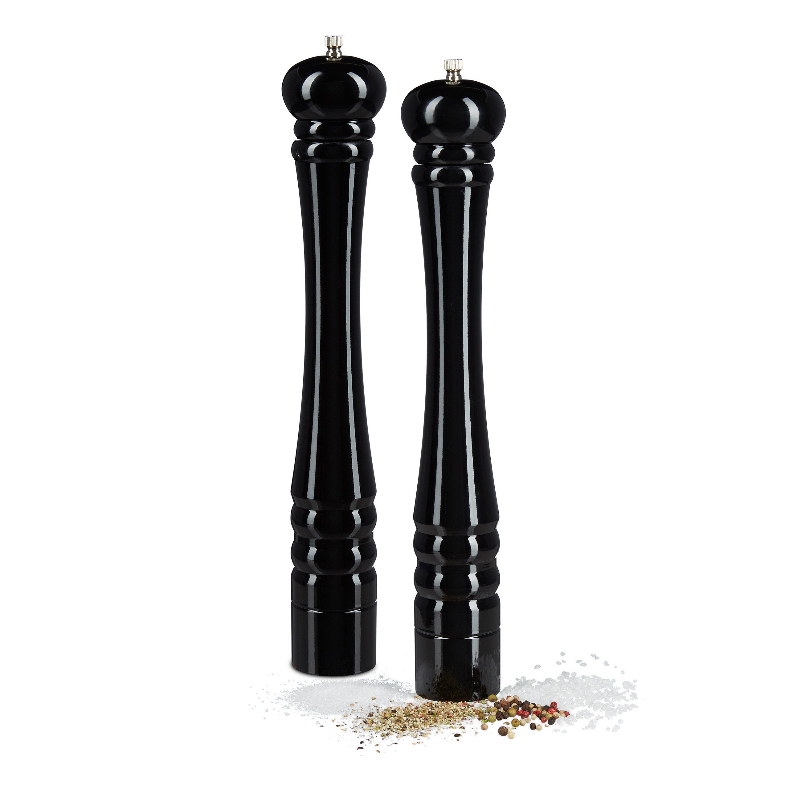 Pfeffermühle 2 x Pfeffermühle Holz schwarz