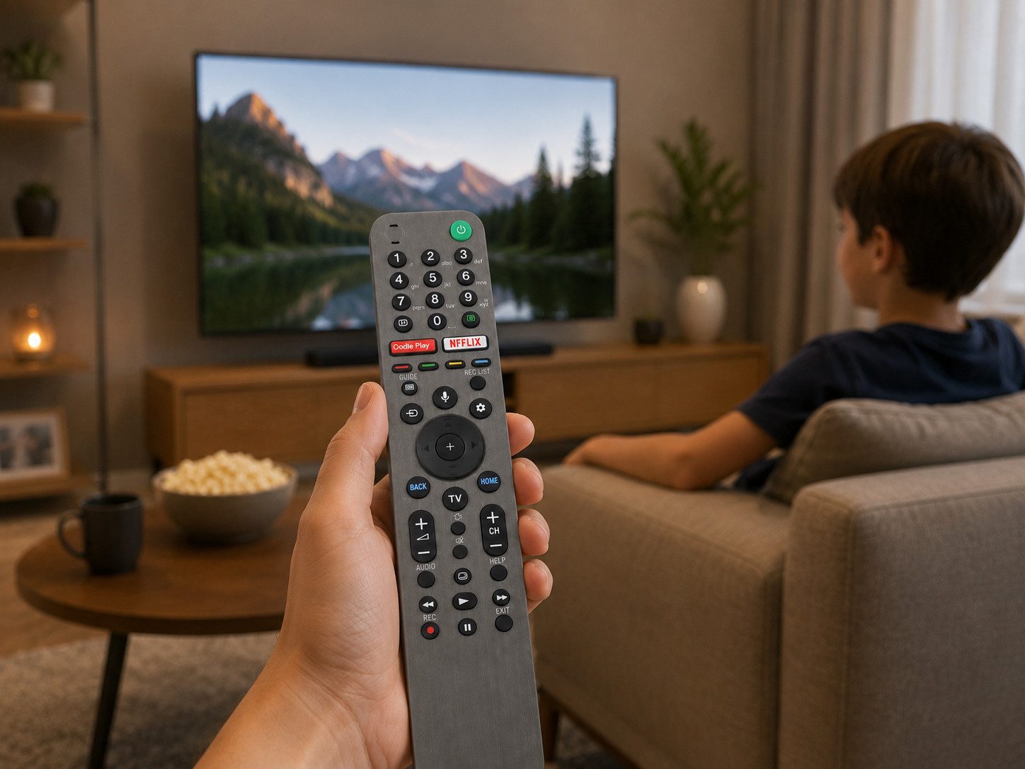 azurano Ersatz für SONY RMF-TX600E 149354811 149354822 VOICE Universal-Smart-TV-Fernbedienung