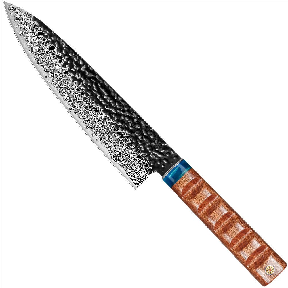 KingLux Damastmesser Damast Поварские ножи 8 Zoll aus 67 Schichten Damaststahl Allzweckmesser