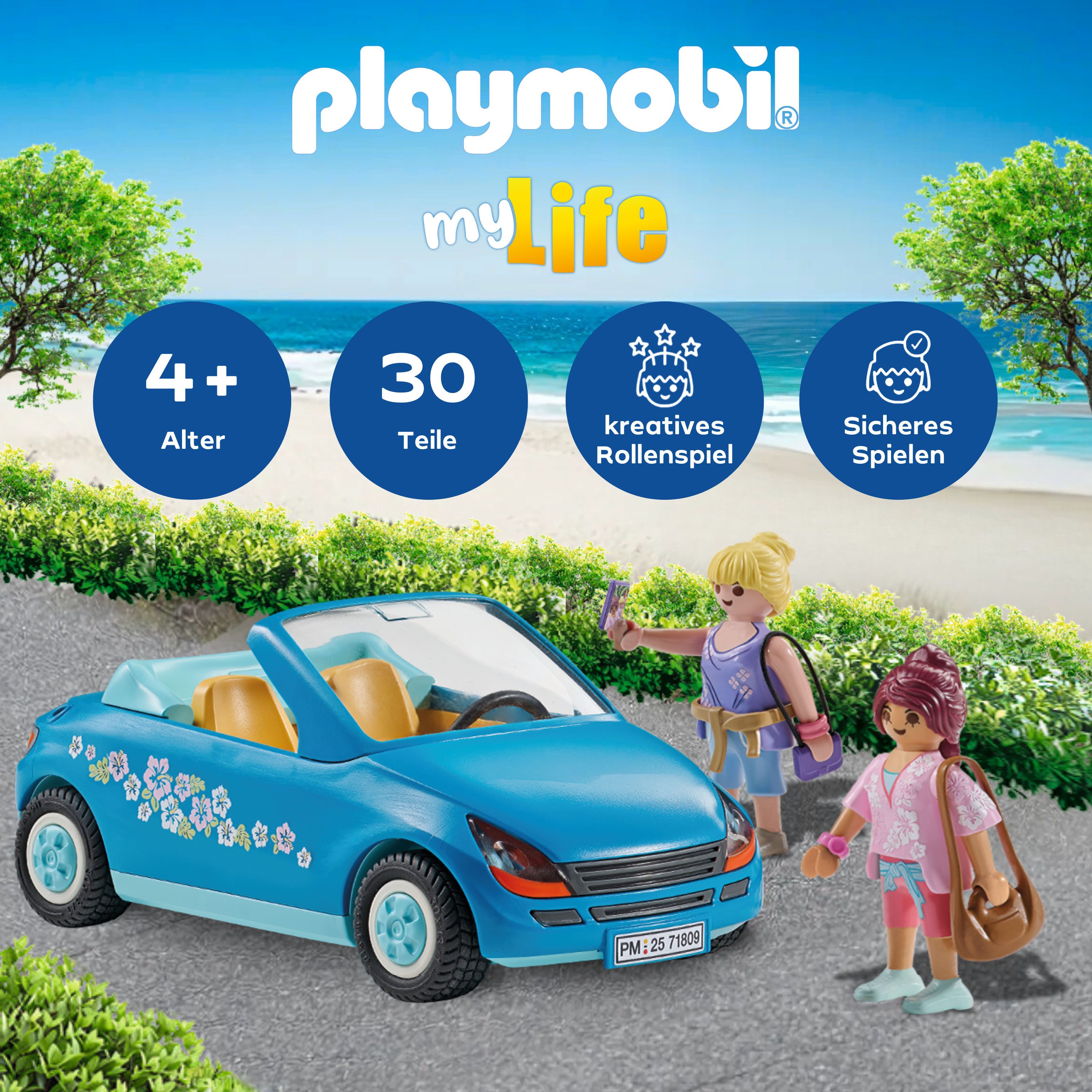 Playmobil® Cabrioausflug (71809), Playmobil My Life Konstruktions-Spielset, günstig online kaufen