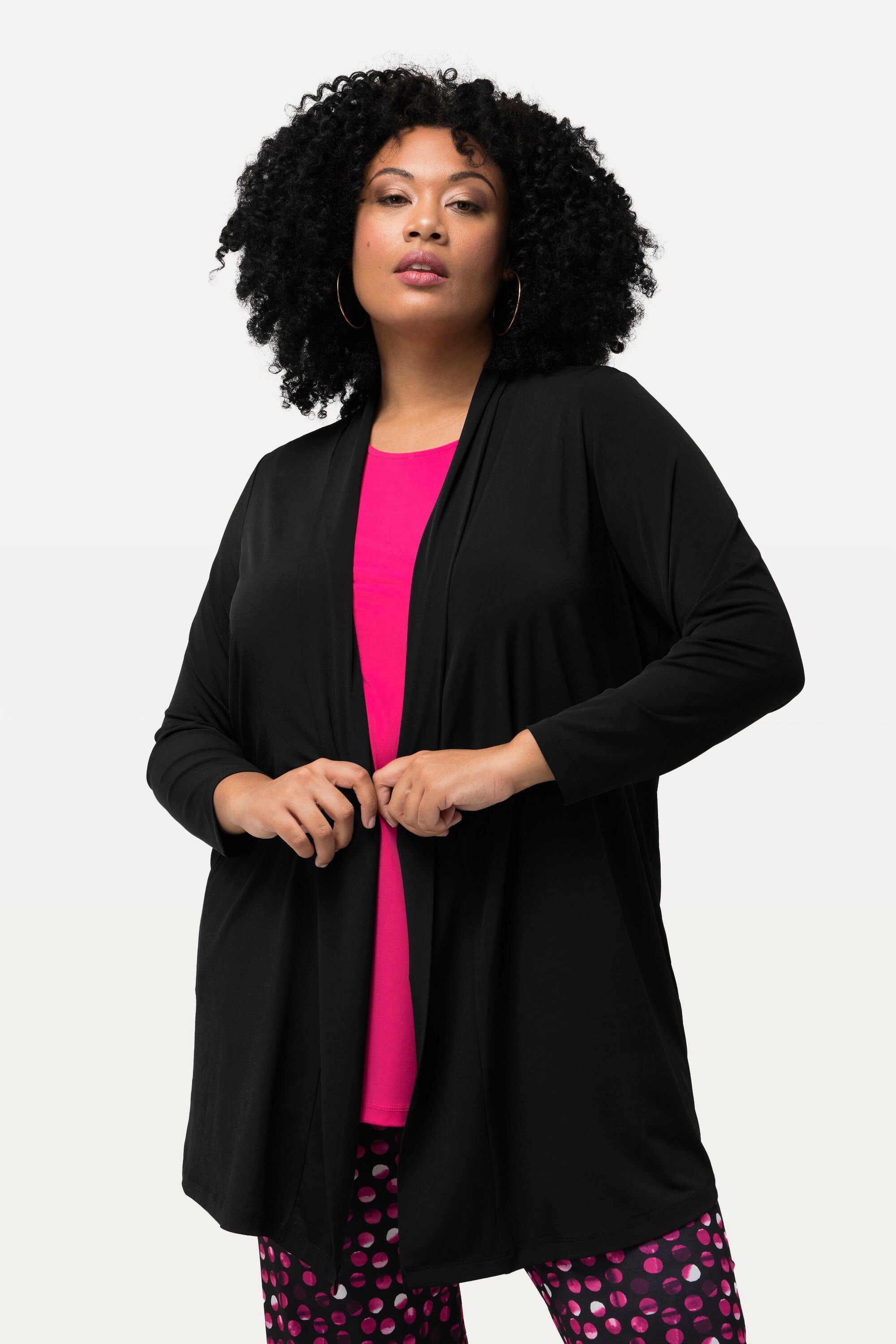 Ulla Popken Shirtjacke Jerseyjacke offene Form günstig online kaufen