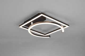 TRIO Leuchten LED Deckenleuchte PIVOT, mehrere Helligkeitsstufen, LED fest integriert, Warmweiß, über Wandschalter dimmbar, zur Wand-und Deckenmontage geeignet