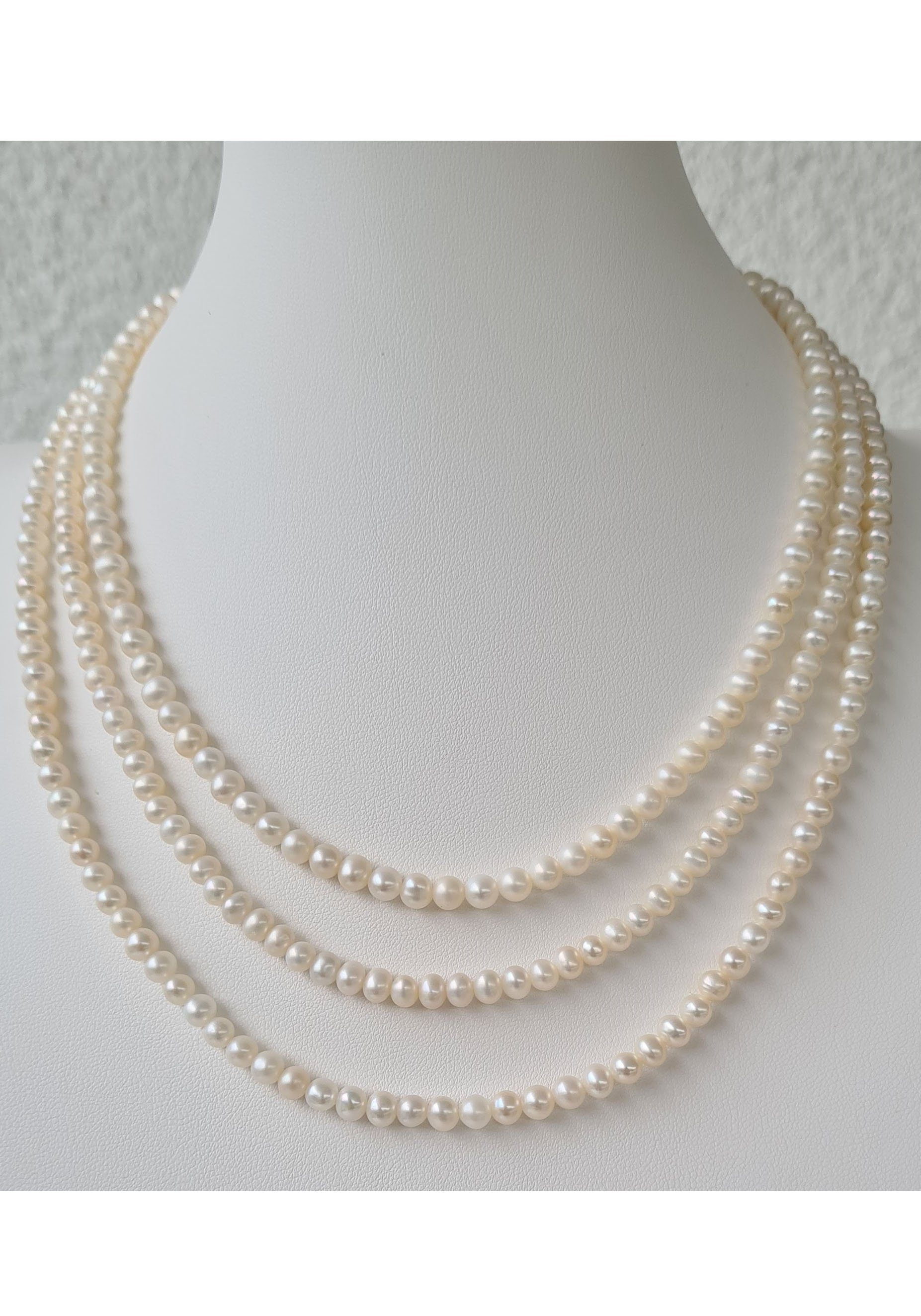 Firetti Perlenkette Schmuck Geschenk Halsschmuck Halskette Perle, Made in Germany - mit Süßwasserzuchtperle