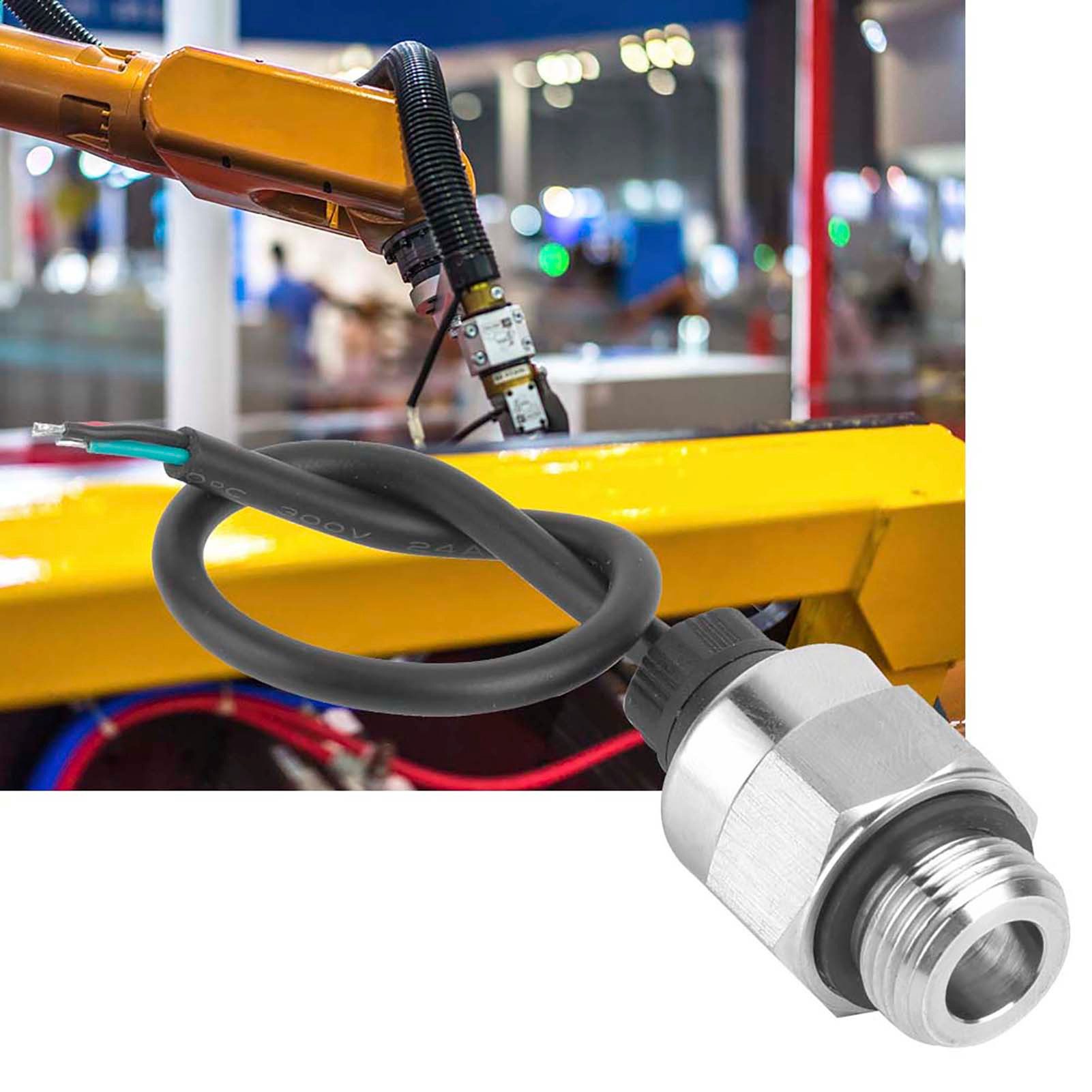 GARRYFIZH Sensor NP-TP-0030 Drucksensor G3/8 Gewinde (0~50BAR), Dreiadriger Packard-Stecker, IP65, piezoresistiv