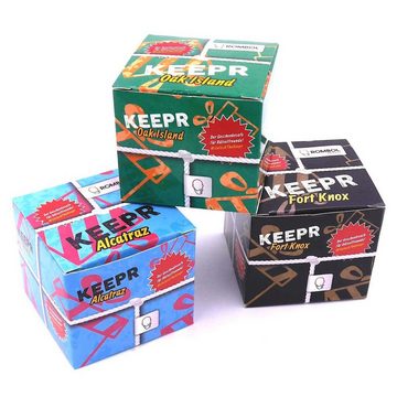 ROMBOL Denkspiele Spiel, Geschenkverpackung KEEPR - Der Geschenkesafe, kreative Geschenkverpackung für Geburtstage, wiederverwendbar