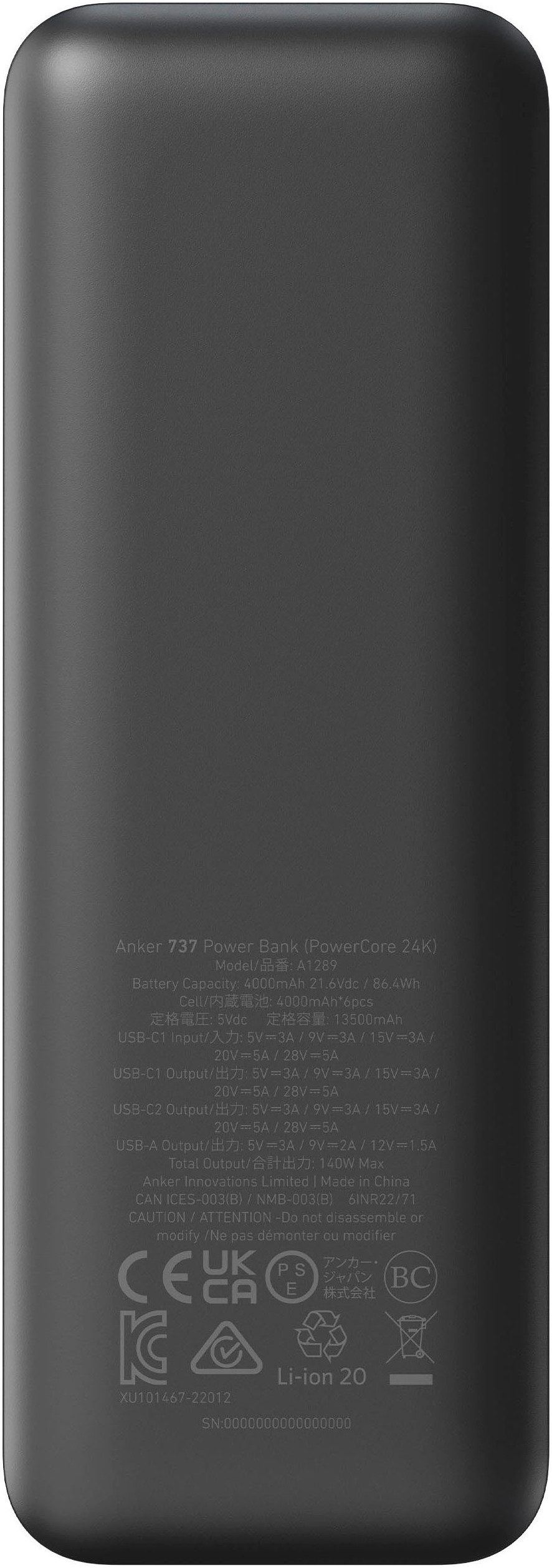 Anker 737 (PowerCore 24K) Powerbank 24000 mAh