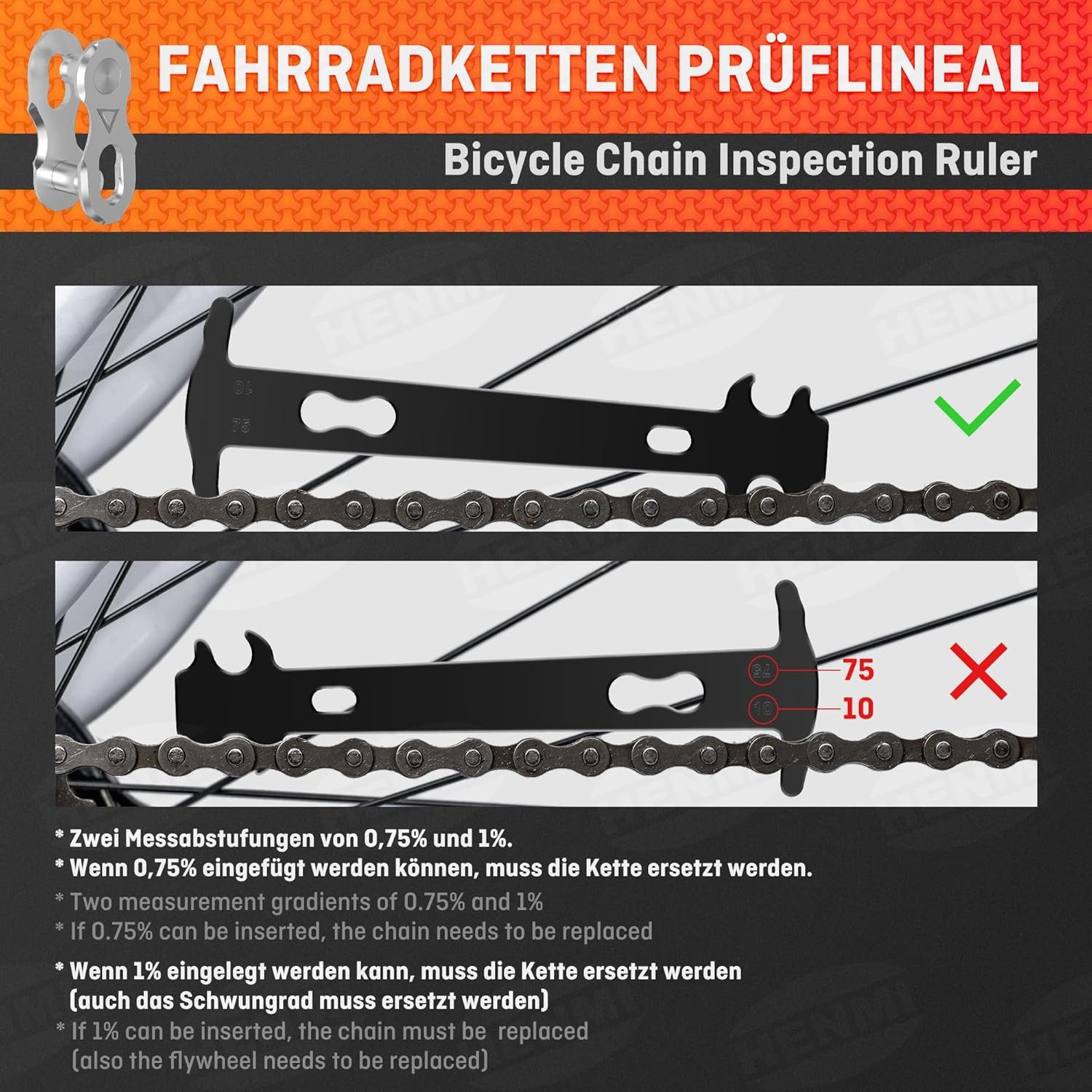 TUWENA Fahrradkette Kettennieter Fahrrad, Kettenzange, Kettenschloss Zange 4 Paar Nieten Für 6-12 Fach Reparatur Set