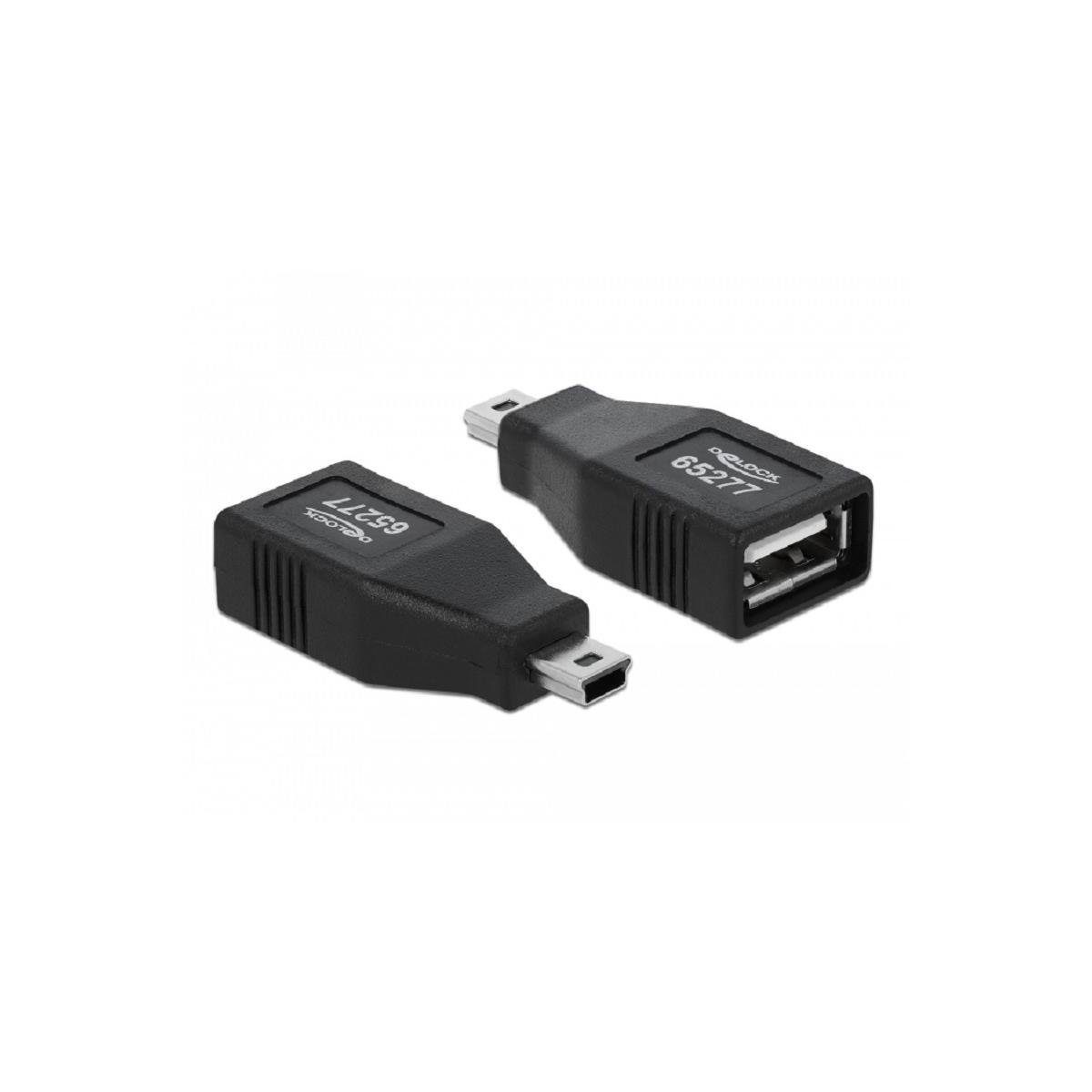 Delock 65277 - Adapter USB 2.0-A Buchse zu mini USB Stecker Computer-Kabel,  USB, USB