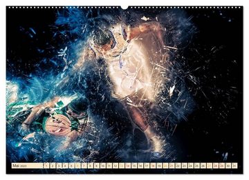 CALVENDO Wandkalender Basketball extrem (Premium, hochwertiger DIN A2 Wandkalender 2023, Kunstdruck in Hochglanz)