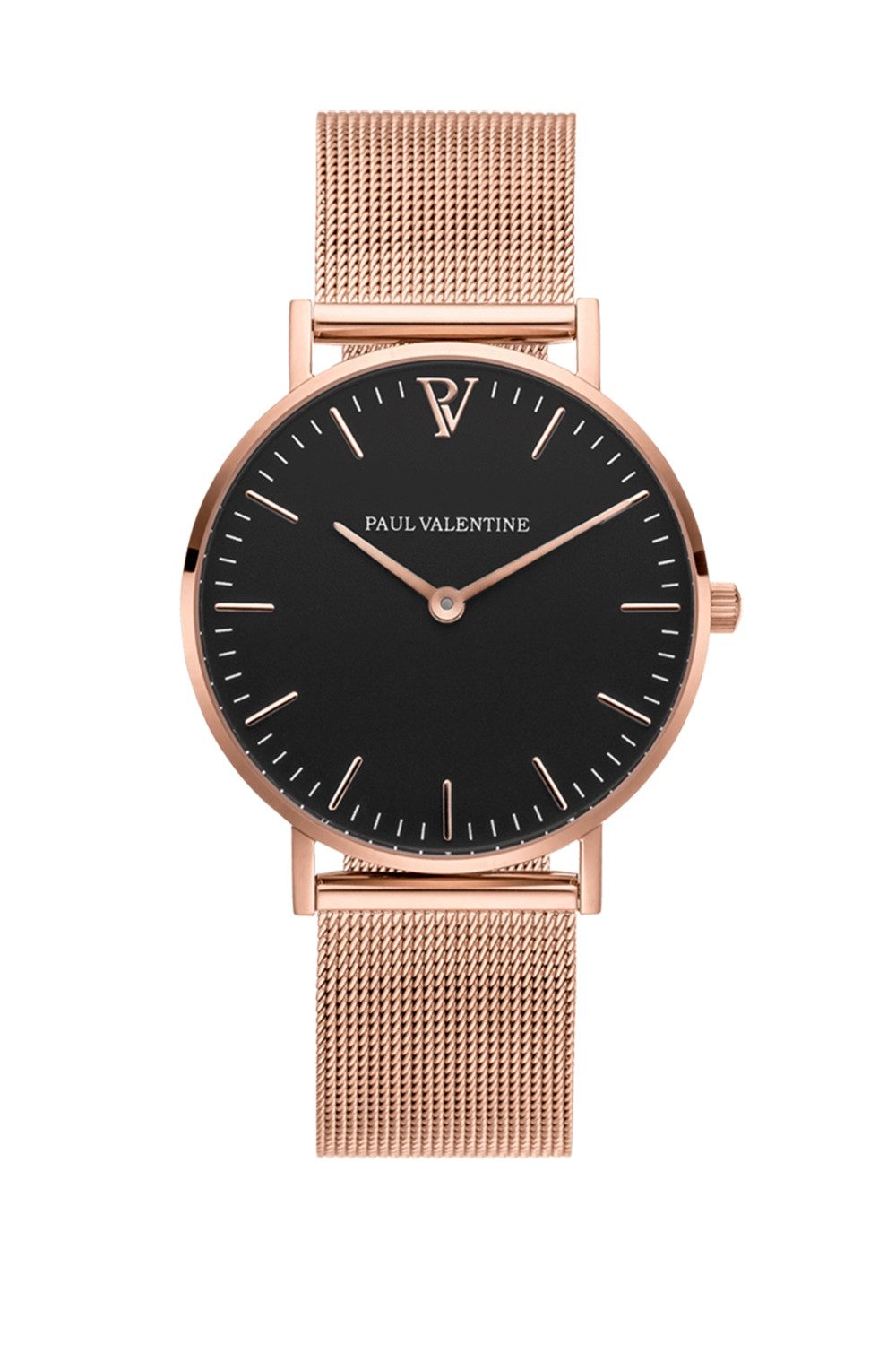 Paul Valentine Quarzuhr PEARL ROSE GOLD MESH