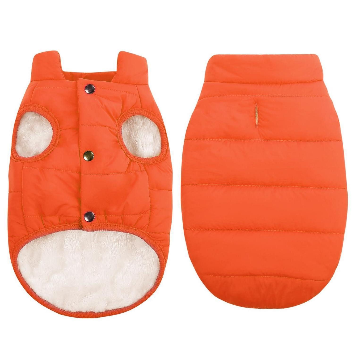 LuxusKollektion Hundemantel Hunde Wintermantel Orange XS