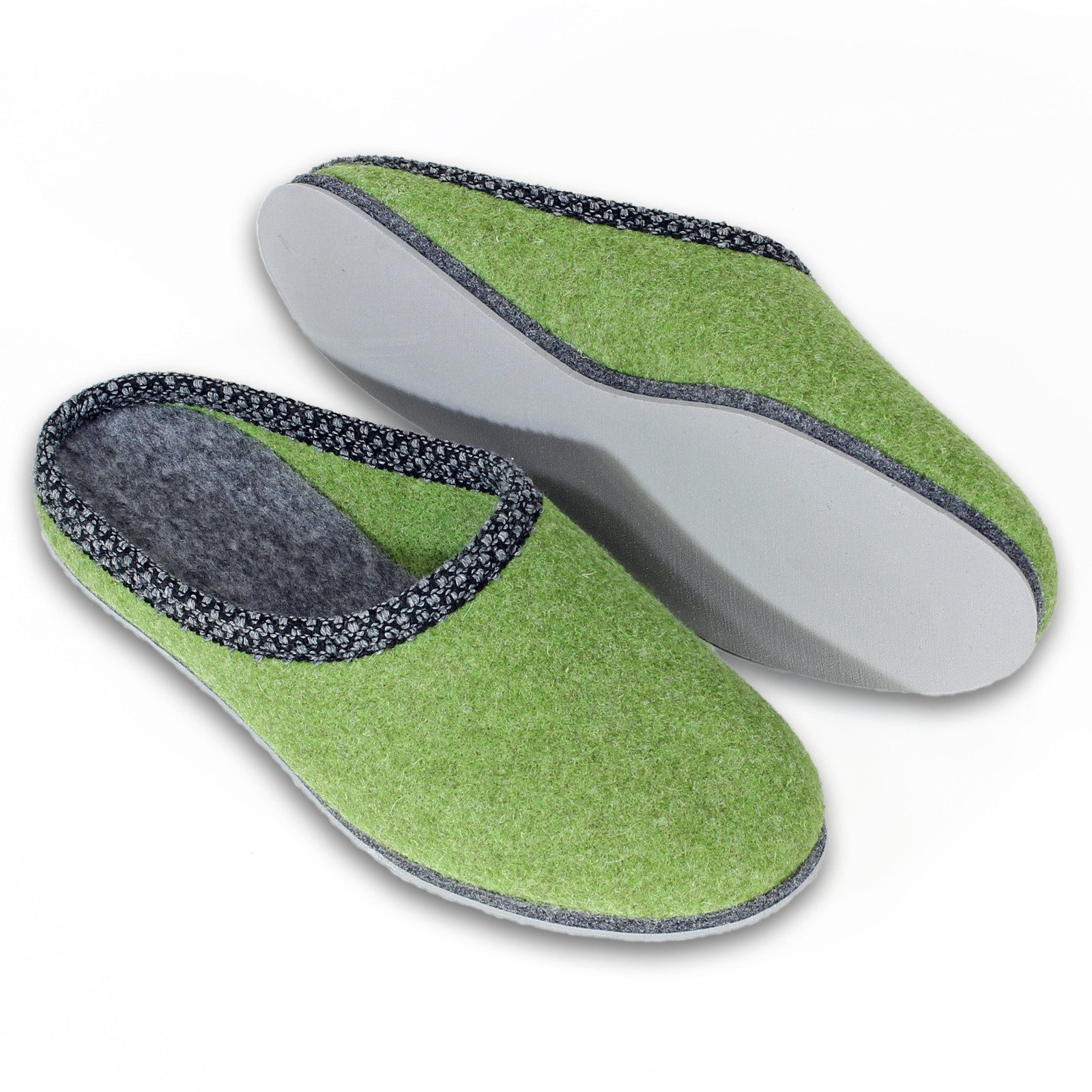 Pantoffelmann Walk-Filzpantoffel Herren Damen Filz Домашняя обувь warme Filzlatschen Pantoffel (1 Paar) Filzpantoffeln, Gästepantoffel besonders leicht