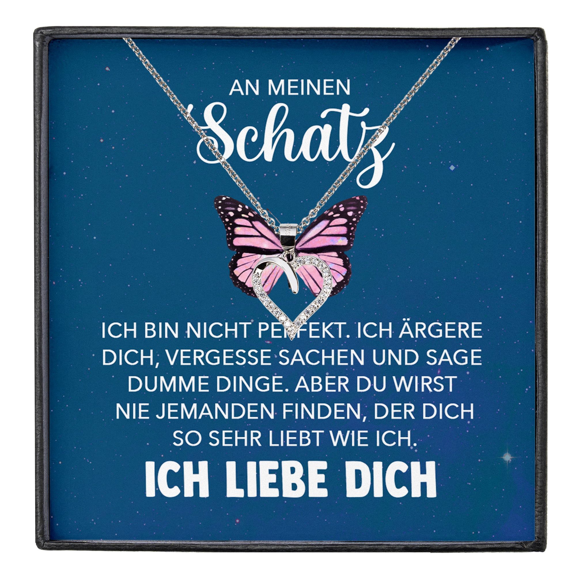 Valentinstagsgeschenk 22Feels Schmuckset Frauen Ich Liebe Dich Geschenk Ehefrau Freundin Jahrestag Hochzeitstag (inkl. Geschenktasche, Karte, Poliertu