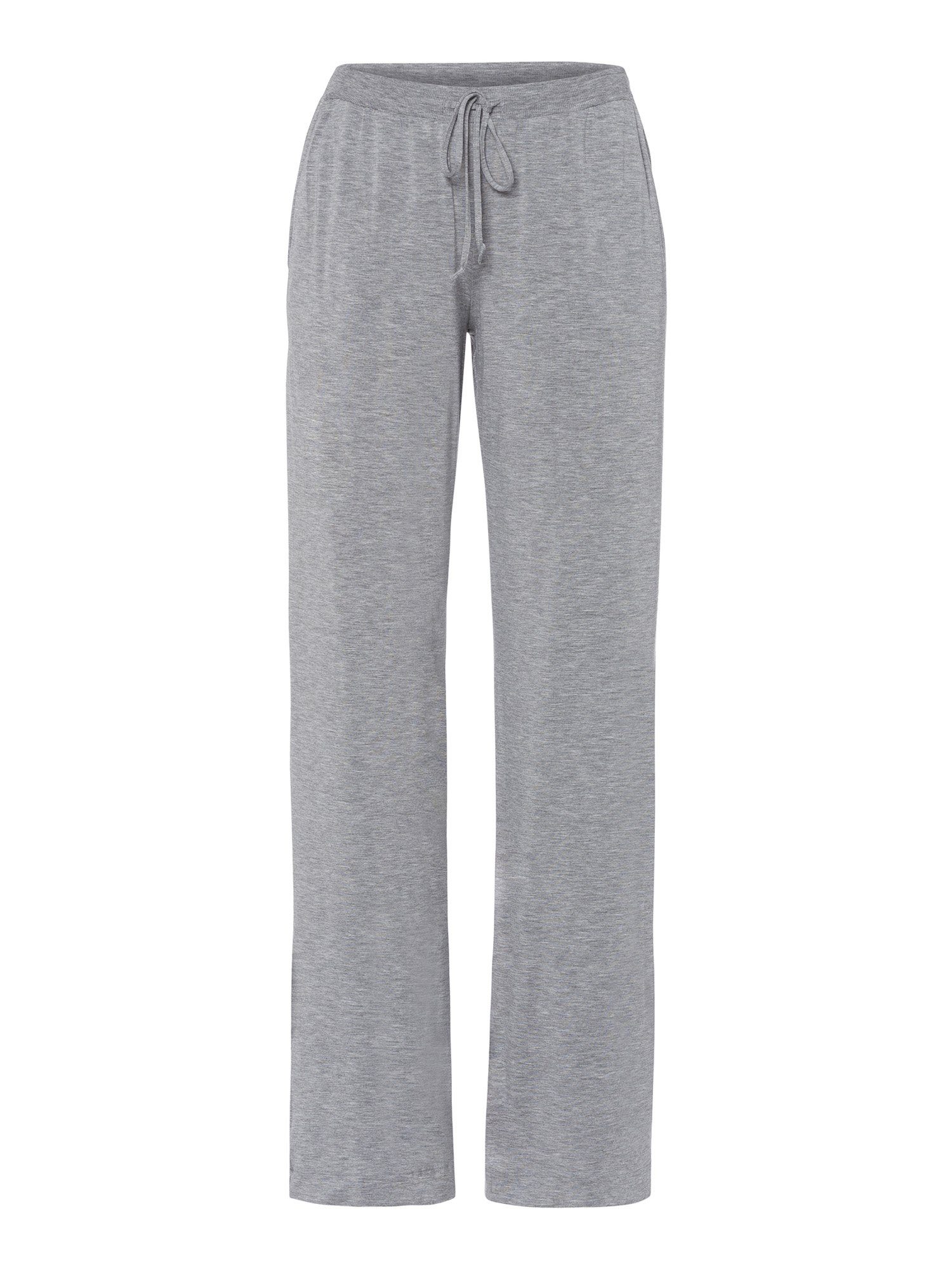 Hanro Pyjamahose Natural Elegance lang (1-tlg) grey melange
