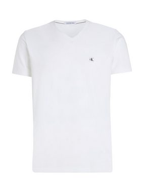 Calvin Klein Jeans T-Shirt CK EMBRO BADGE V-NECK TEE mit Logopatch