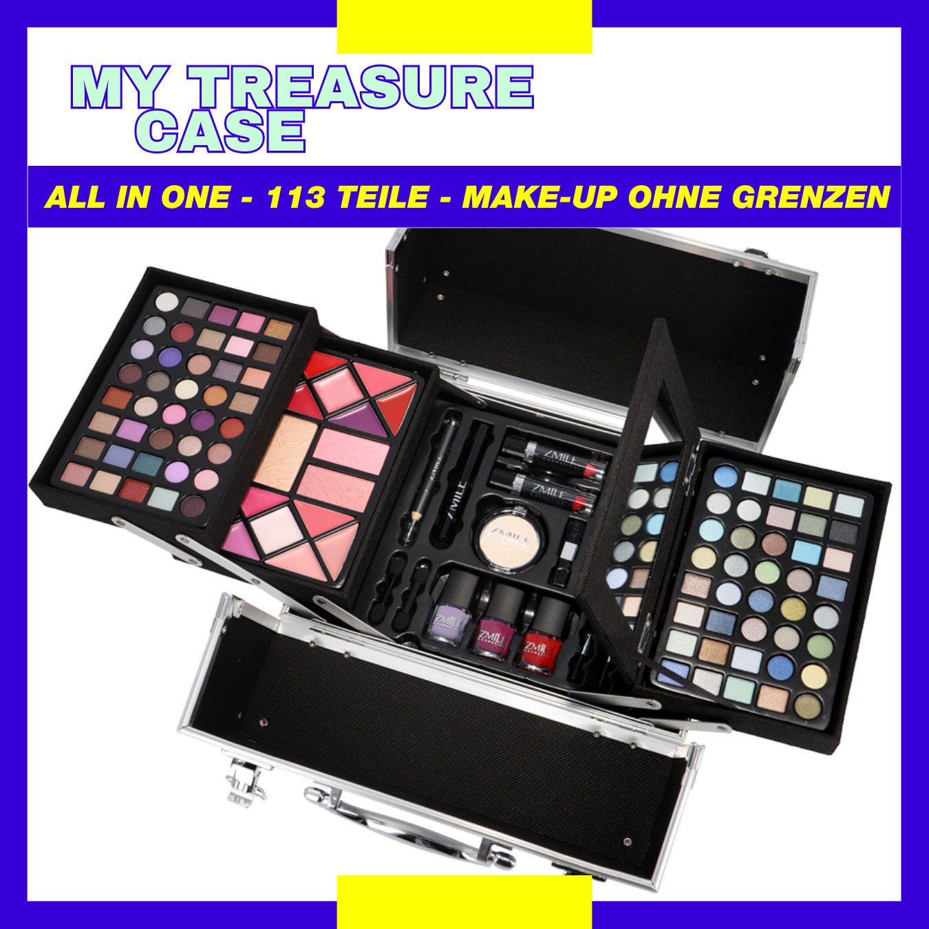 ZMILE COSMETICS Kosmetik-Koffer My Treasure Case, 113-tlg., mit veganer Formulierung