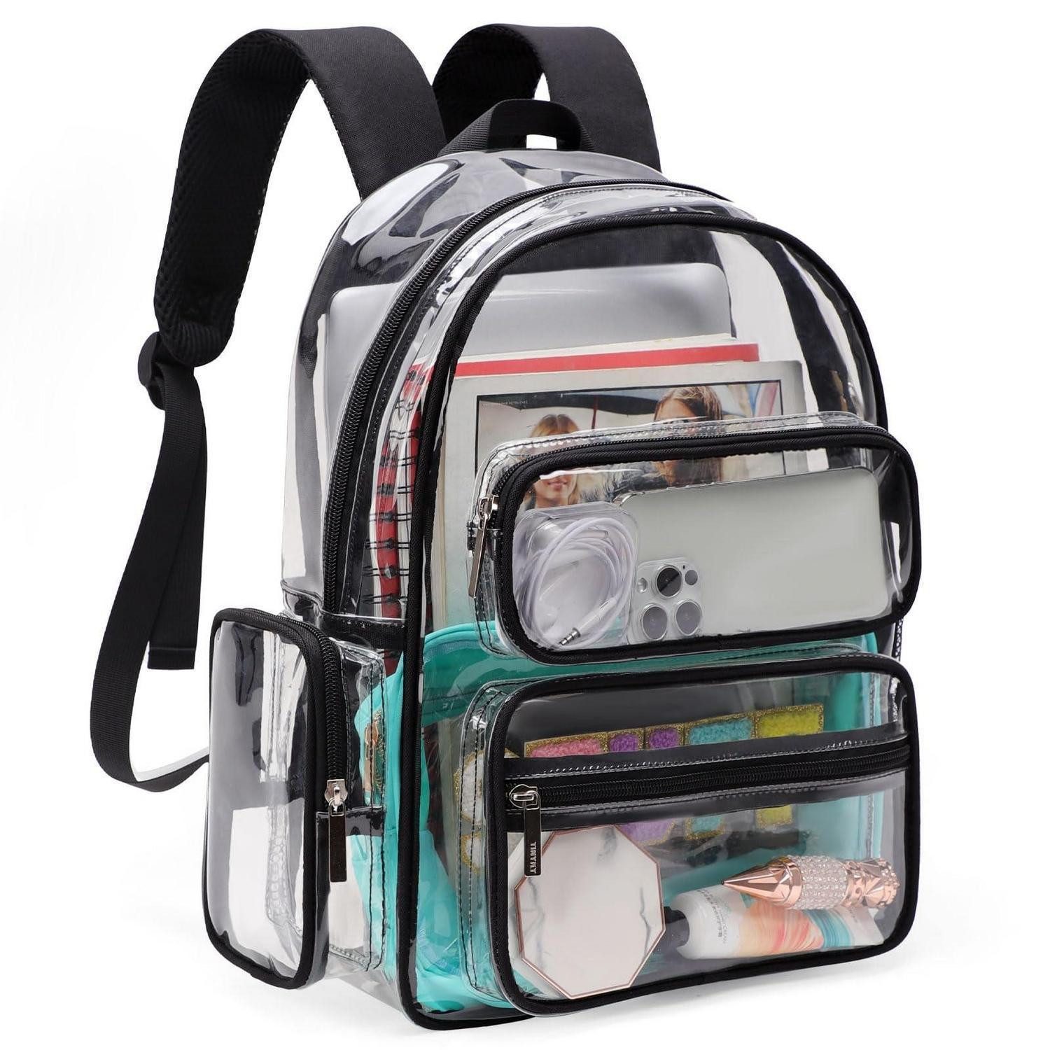 LuxusKollektion Sportrucksack Klarer Rucksack Groß Kapazität Stadiontauglich Transparent