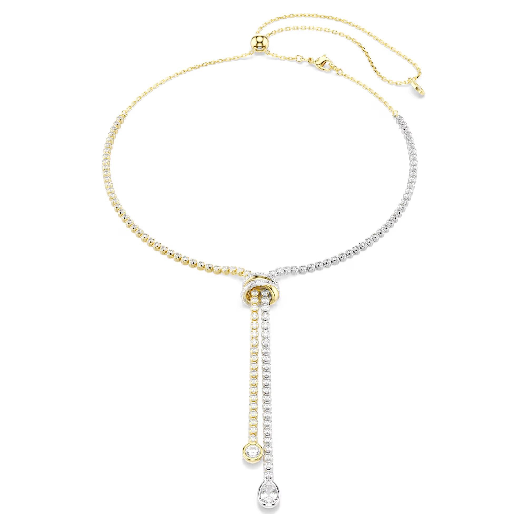 Swarovski Kristallanhänger Swarovski Hyperbola Y-Halskette 5752854 Knoten, Gold plattiert (1-tlg)