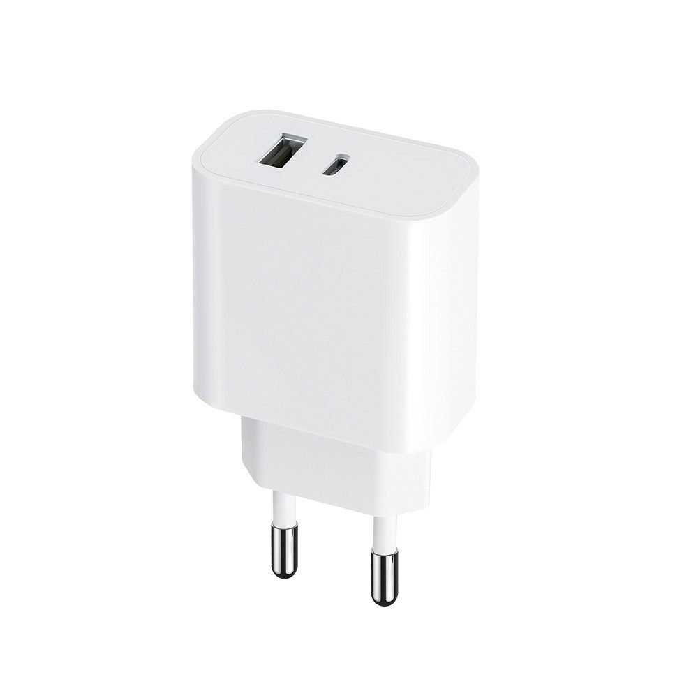 MaXlife 30W PD Quick Charge Schnell-Ladegerät 1x USB-C (Typ-C) und 1x USB weiß Schnelllade-Gerät