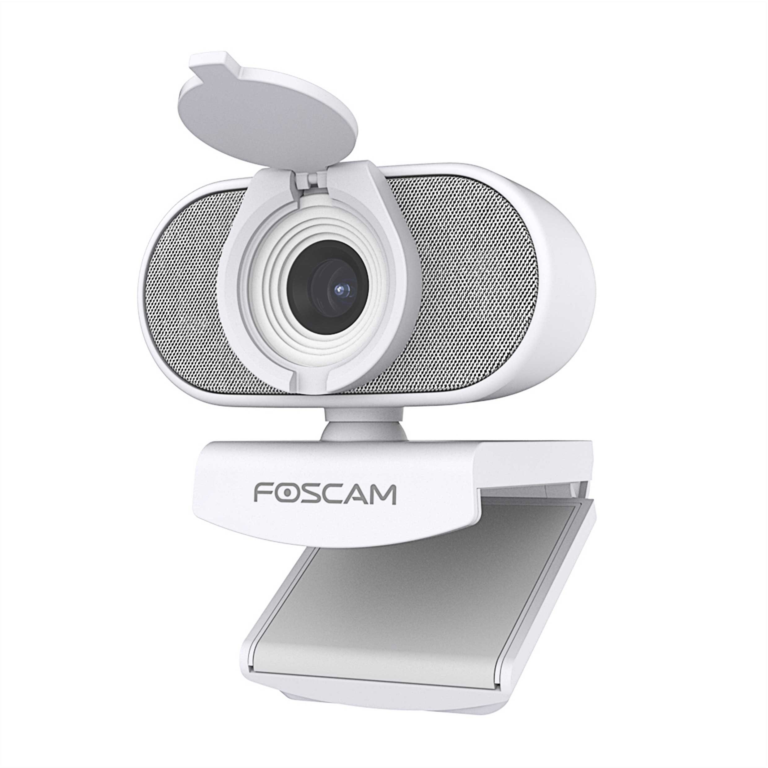 Foscam W41 4 MP ULTRA HD USB Webcam (SUPER HD, 84°-Weitwinkel-Objektiv, Integriertes Mikrofon, USB Plug & Play, Sichtschutzabdeckung, Vielseitige Platzierung)