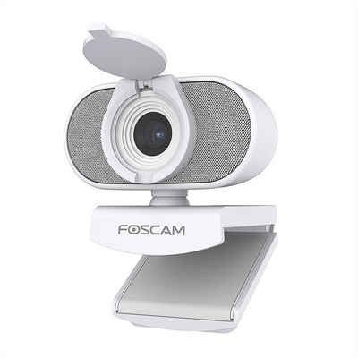 Foscam W41 4 MP ULTRA HD USB Webcam (SUPER HD, 84°-Weitwinkel-Objektiv, Integriertes Mikrofon, USB Plug & Play, Sichtschutzabdeckung, Vielseitige Platzierung)