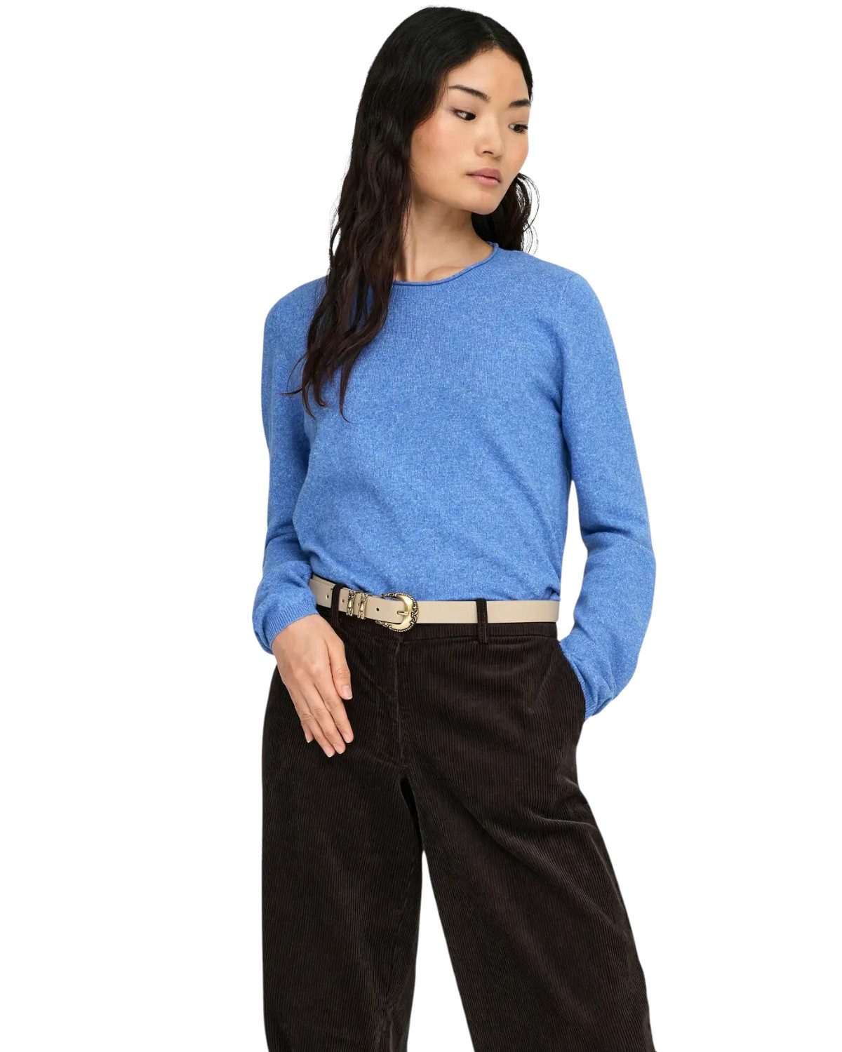 ONLY Rundhalspullover Zeitloses Design in weicher Flat-Knit-Qualität für Al günstig online kaufen