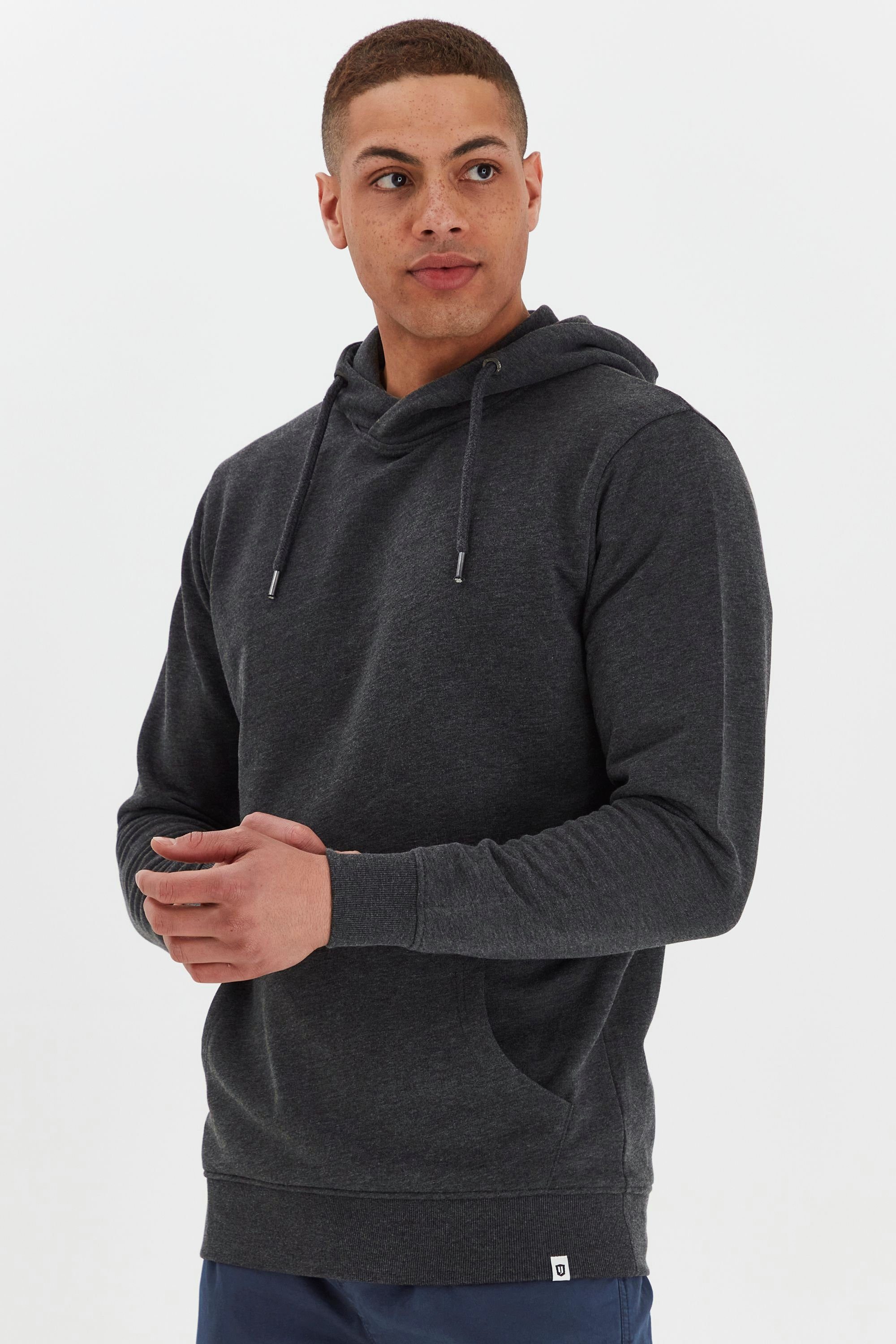 Indicode Hoodie Kapuzensweatshirt Kordelzügen Mix IDKenal Charcoal mit (915)