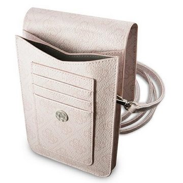 Guess Smartphone-Hülle Guess Torebka Universell Handy Tasche Umhängetasche 4G Triangle Rosa