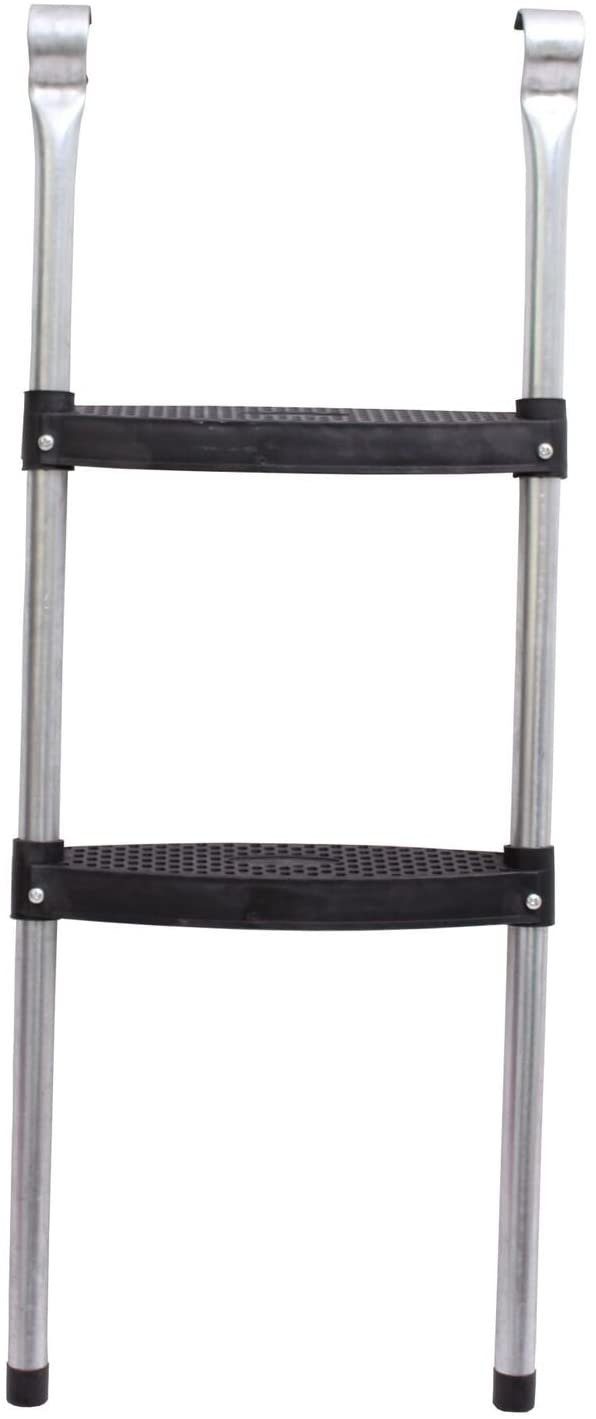 4myBaby Trampolinleiter Trampolinleiter 2-3 Stufen-Sicherer, rutschfester & wetterfester Stahl, Treppe mit 2 Breiten Stufen praktische Einstiegsleiter