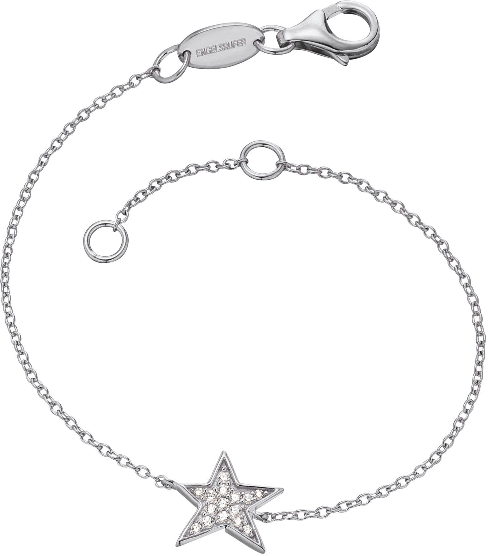 ERB-LILSTAR-ZI, Little mit Silberarmband STERN, magic, Engelsrufer Zirkonia