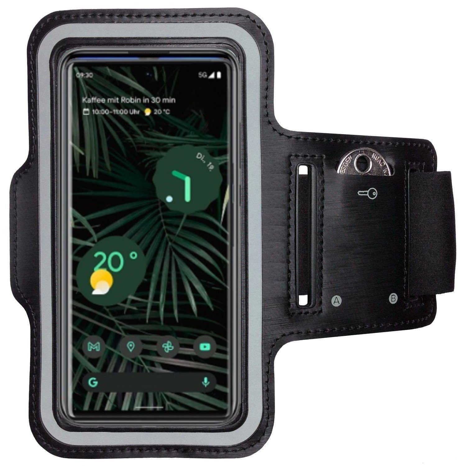 CoverKingz Handyhülle Sportarmband für Google Pixel 6 Pro Handy Fitness Hülle Armband, Sport Schutzhülle Schlüsselfach Handyhülle Jogging Schutztasche Etui | Smartphone-Hüllen