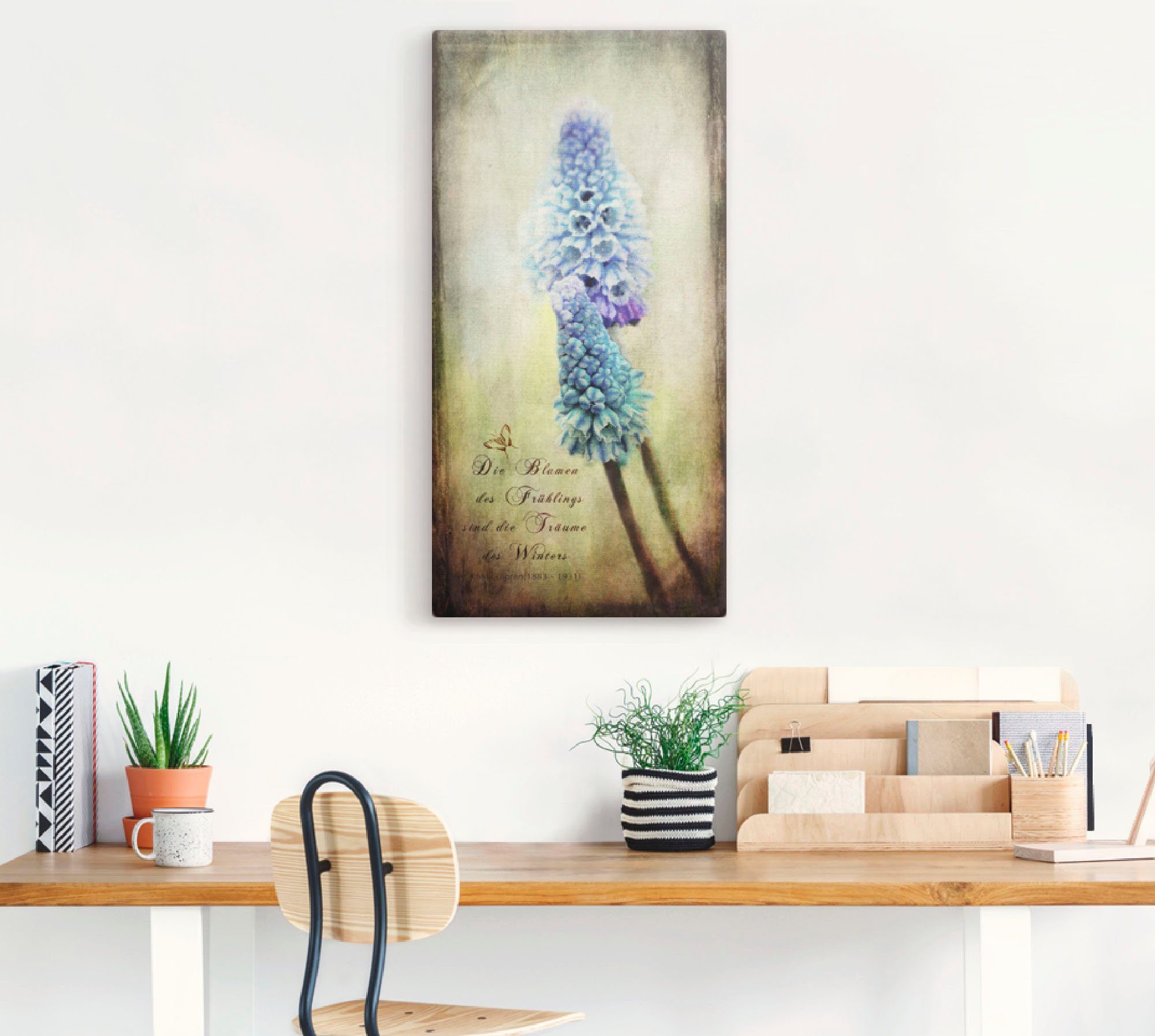 Artland Leinwandbild Der Frühling kommt, Arrangements (1 St), auf Holzrahmen gespannt