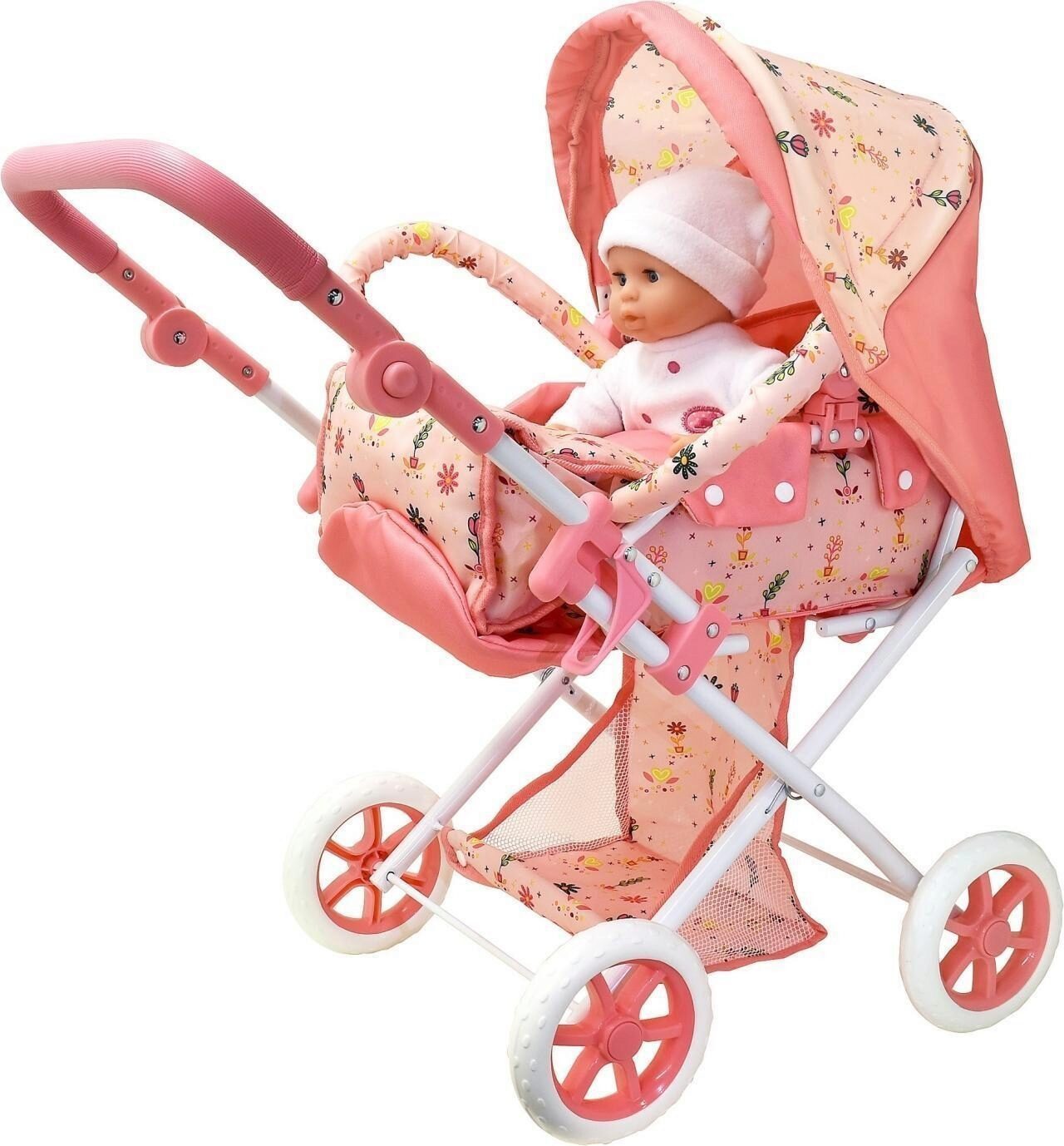 Idee+Spiel Spiel Dolls World Luxus Puppenwagen - Premium Spielzeug für Kinder ab 3 Jahr