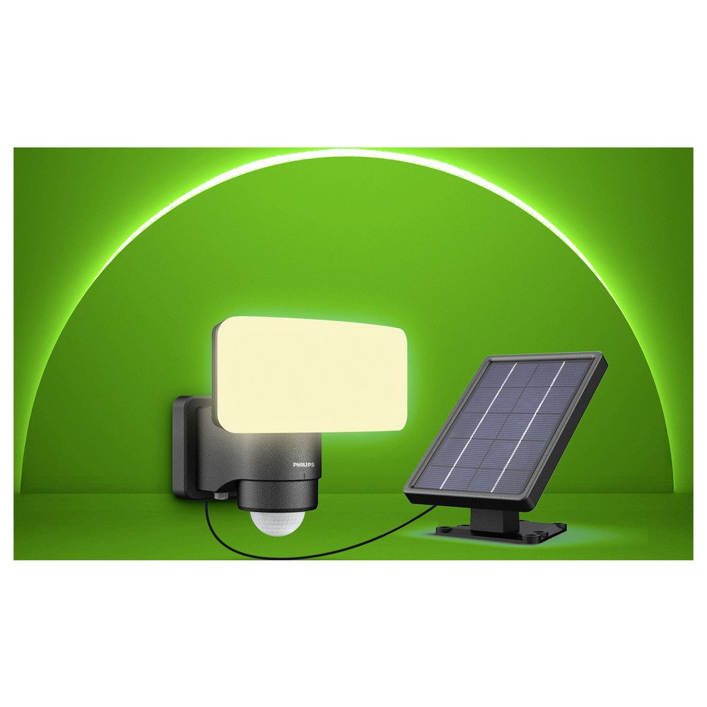 Philips Außen-Wandleuchte Philips LED Tylus 929004632301 Solar-Außenwandleuchte mit Bewegungsmel