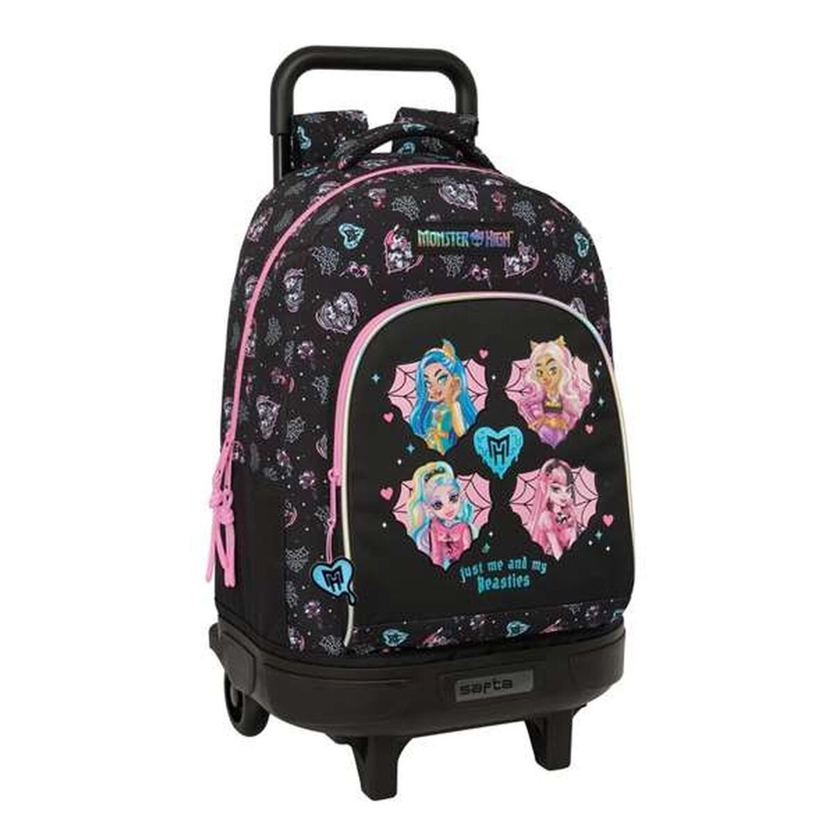 Monster High Rucksack Kinder Rucksack Monster High Schwarz 33x45x22 cm