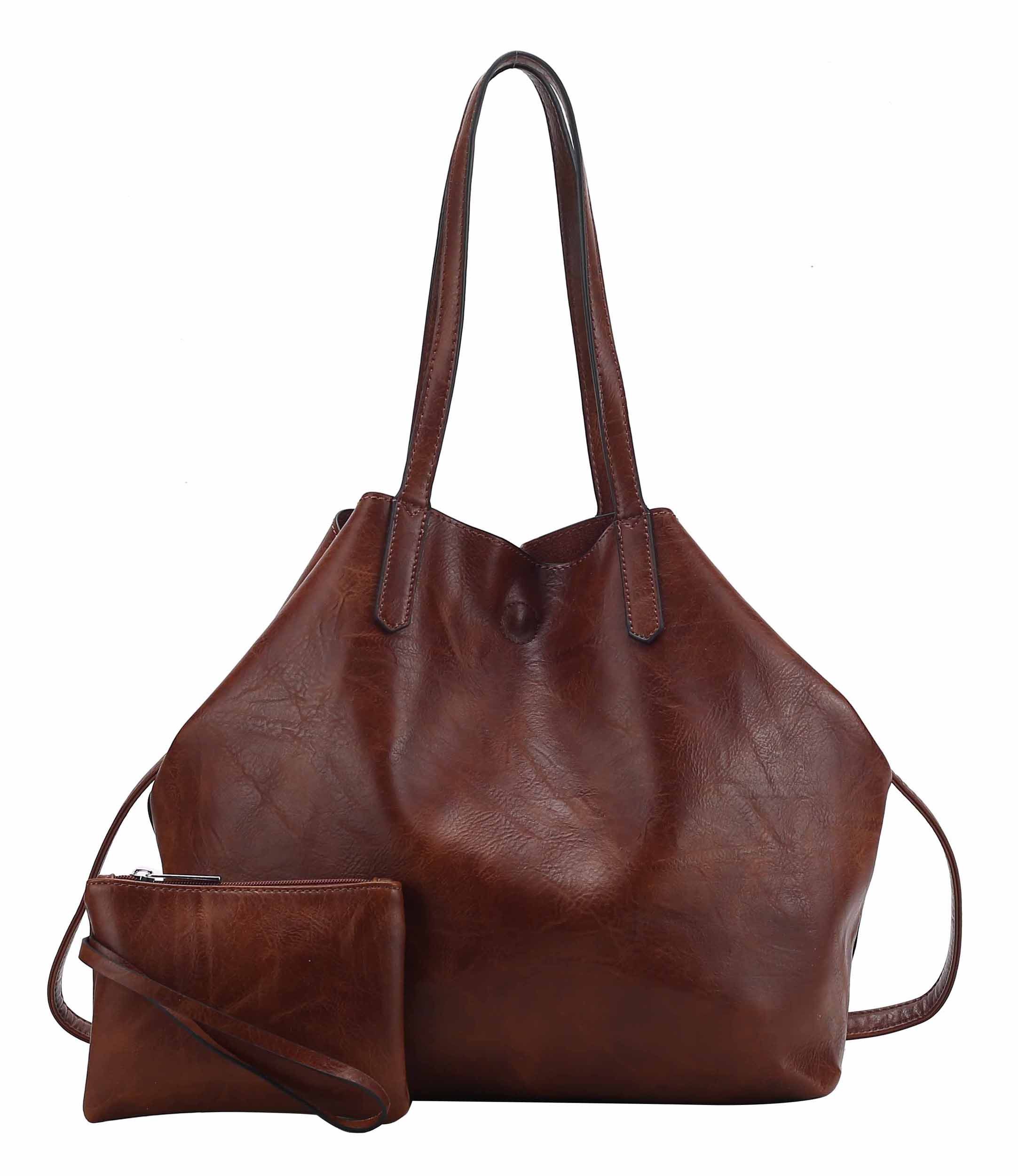 Schultertasche Damen Tasche SET 2in1 Umhängetasche XXL Shopper Reise Urlaub Outdoor