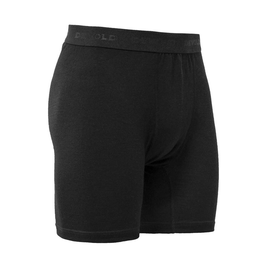 Devold Lange Unterhose BREEZE PLUS MERINO 200 BOXER MAN - BLACK